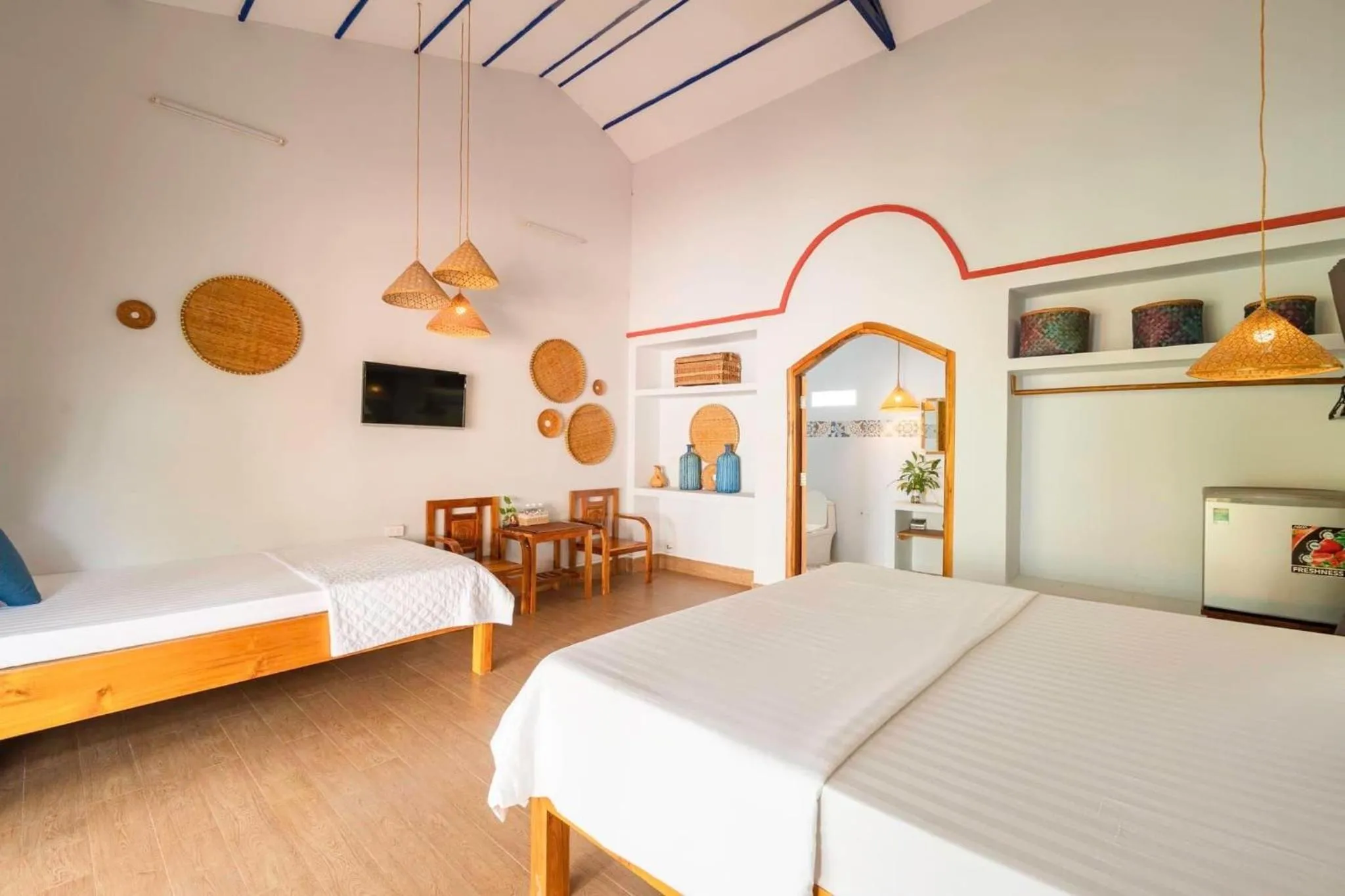 Bed in Khu Nghỉ Dưỡng Green Bungalow Phu Quoc