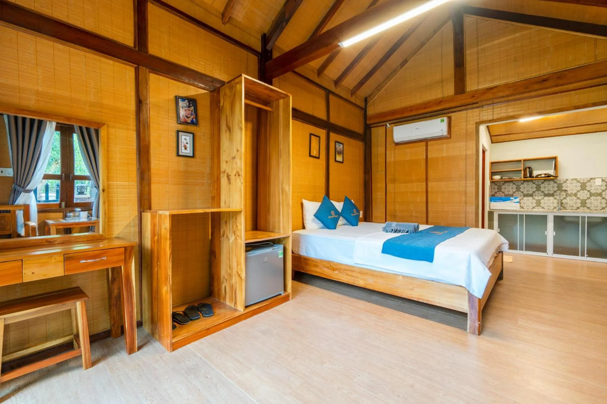 Bed in Khu Nghỉ Dưỡng Green Bungalow Phu Quoc