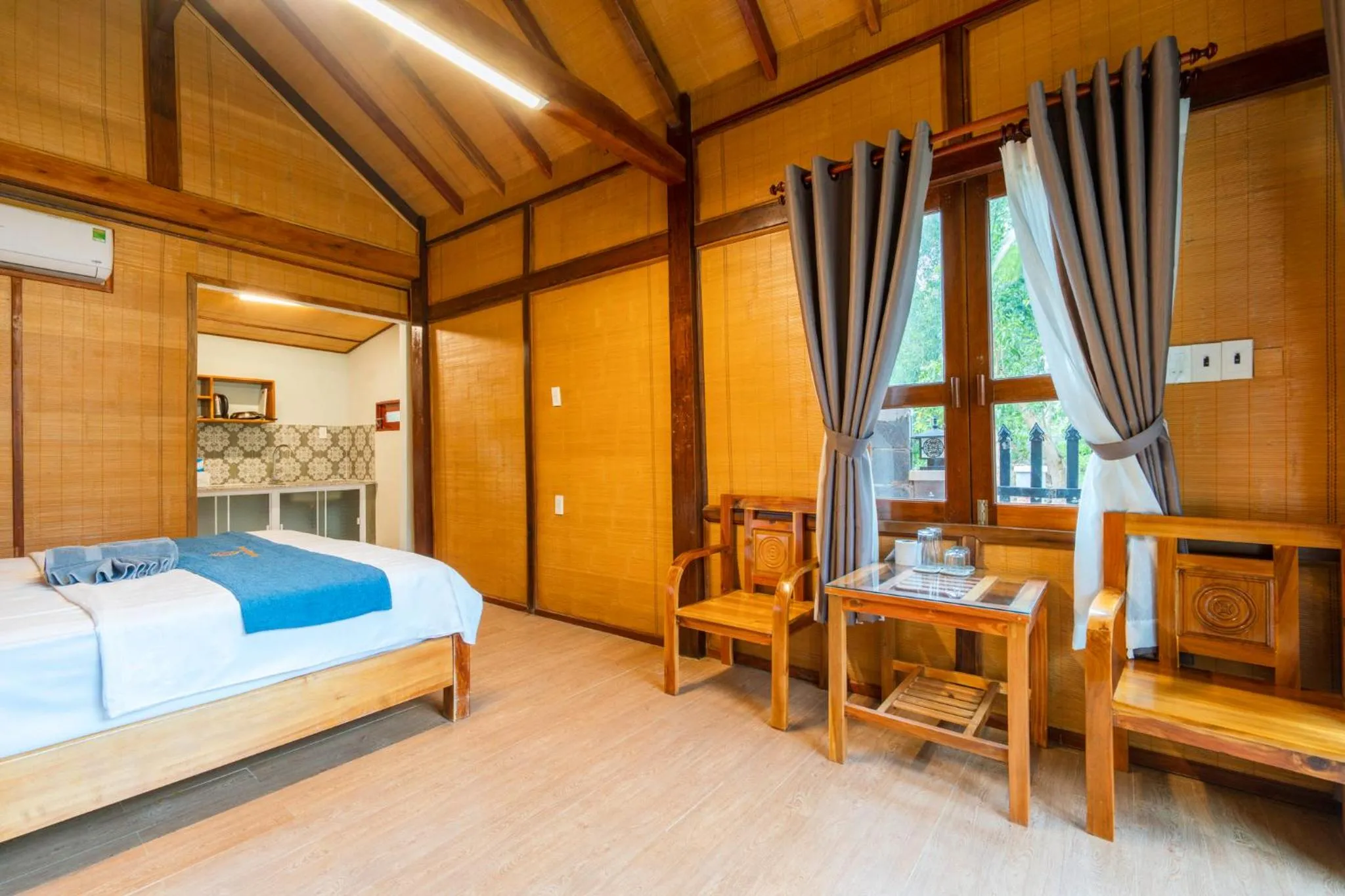 Bed in Khu Nghỉ Dưỡng Green Bungalow Phu Quoc