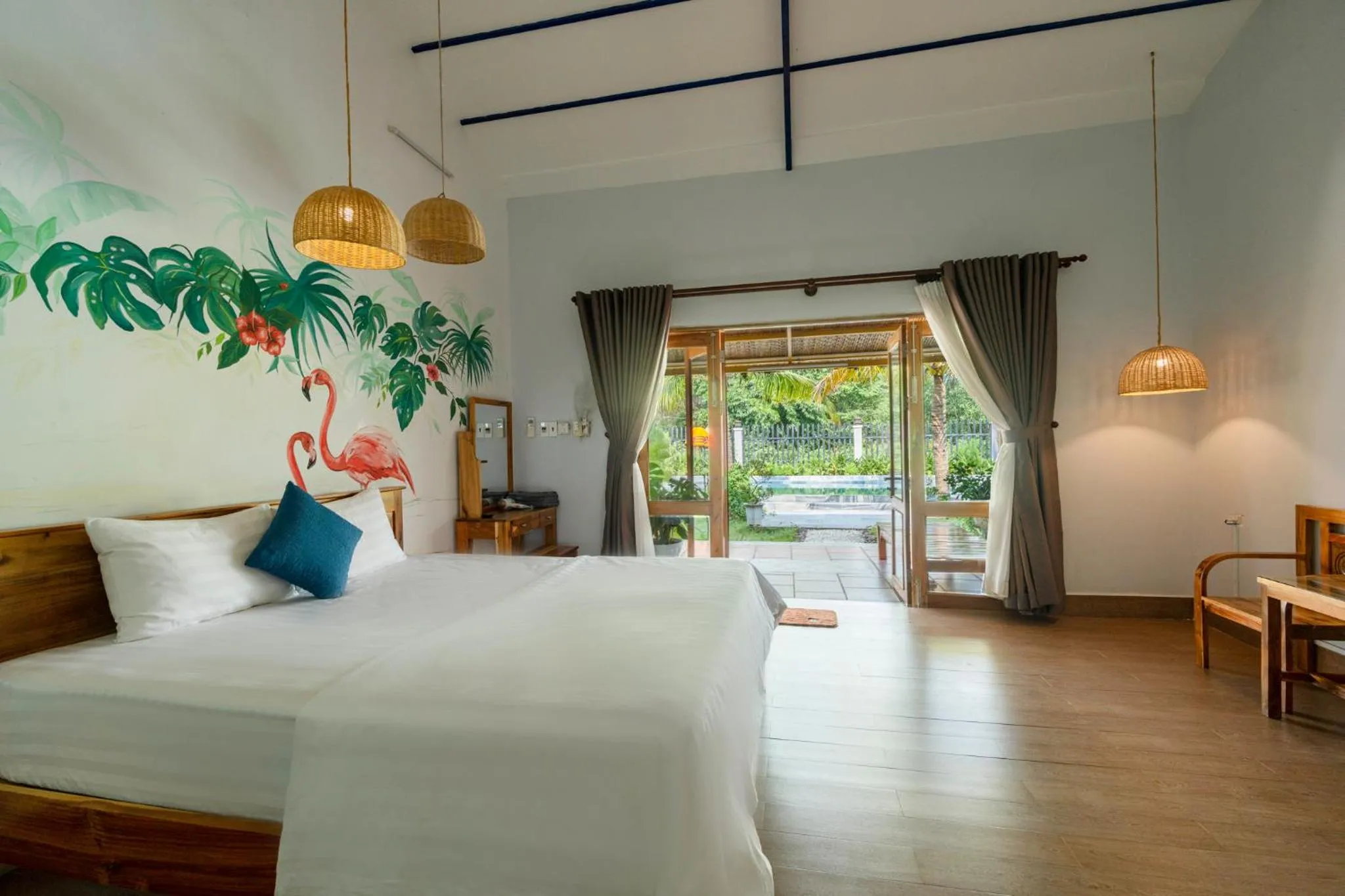 Bed in Khu Nghỉ Dưỡng Green Bungalow Phu Quoc
