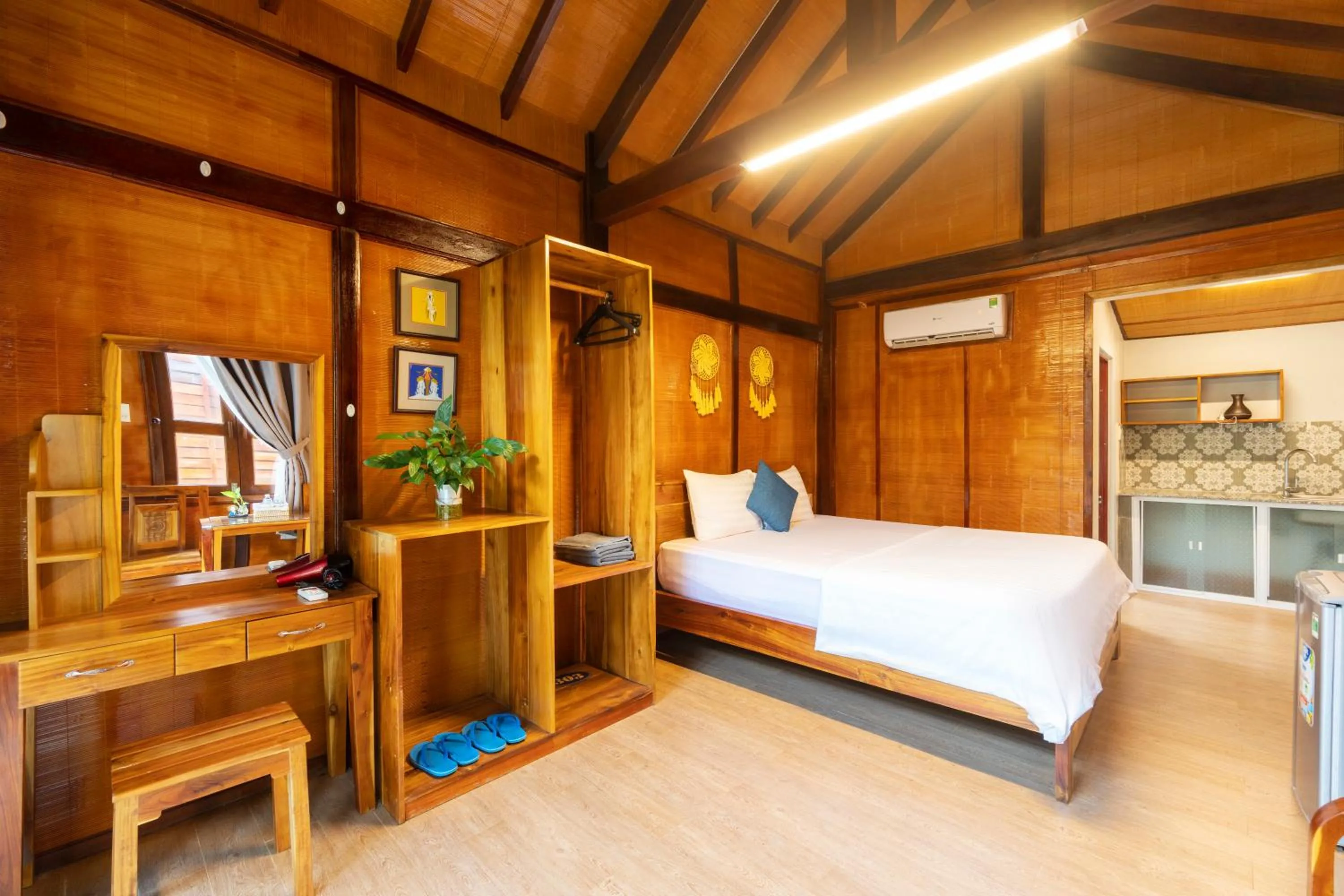 Bed in Khu Nghỉ Dưỡng Green Bungalow Phu Quoc