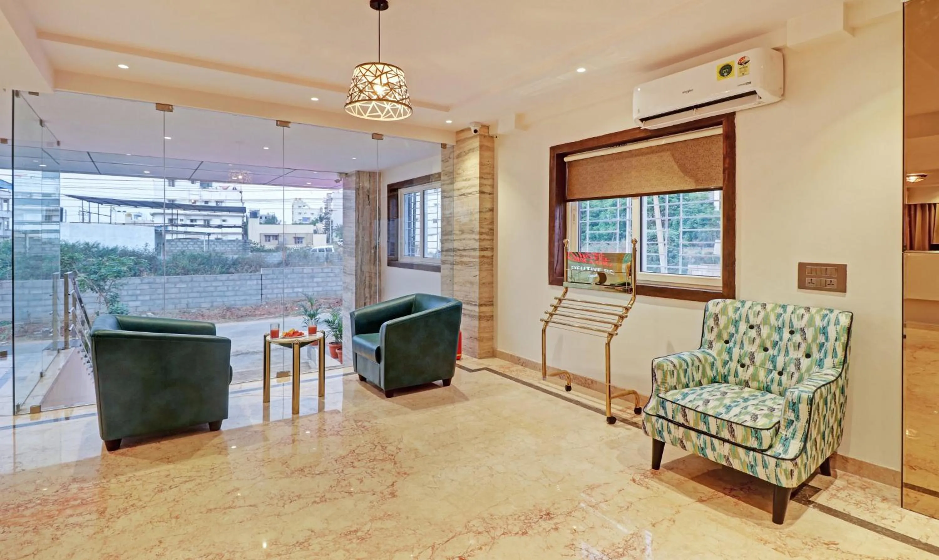 Seating area in Treebo Emora Grand