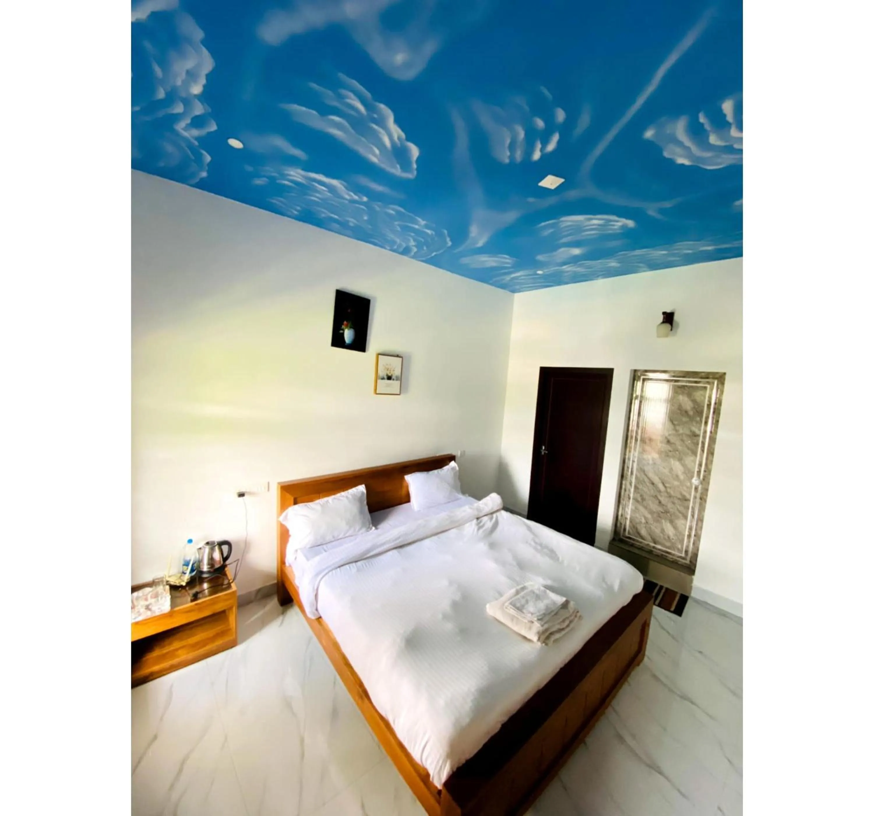 Bed in The Lavender Resort Waynad