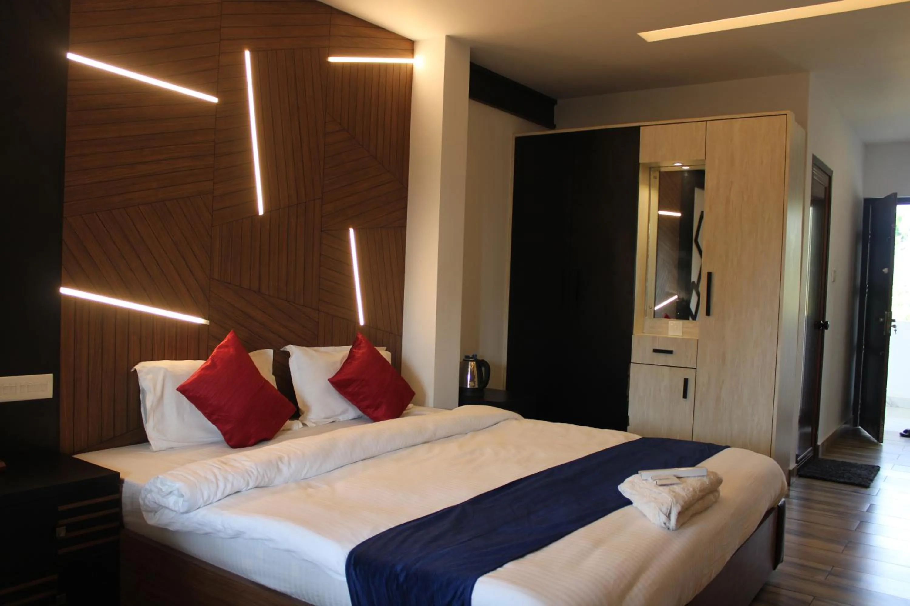 Bedroom, Bed in The Lavender Resort Waynad