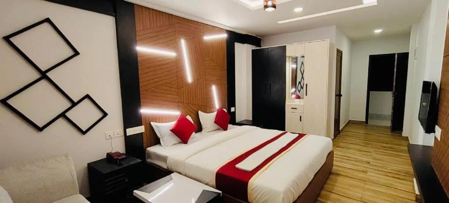 Bed in The Lavender Resort Waynad