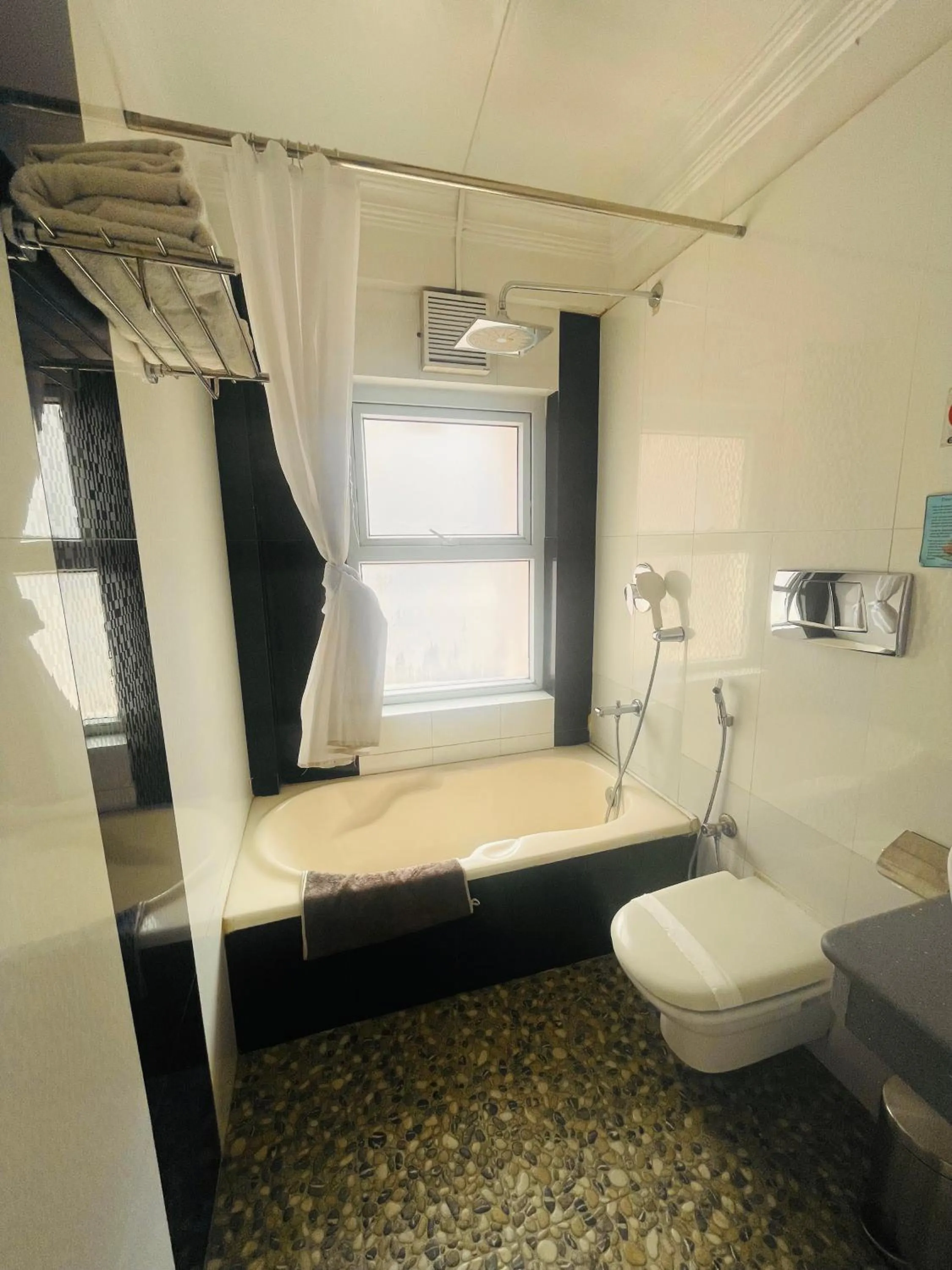 Shower, Bed in Hotel M Square Pvt.Ltd