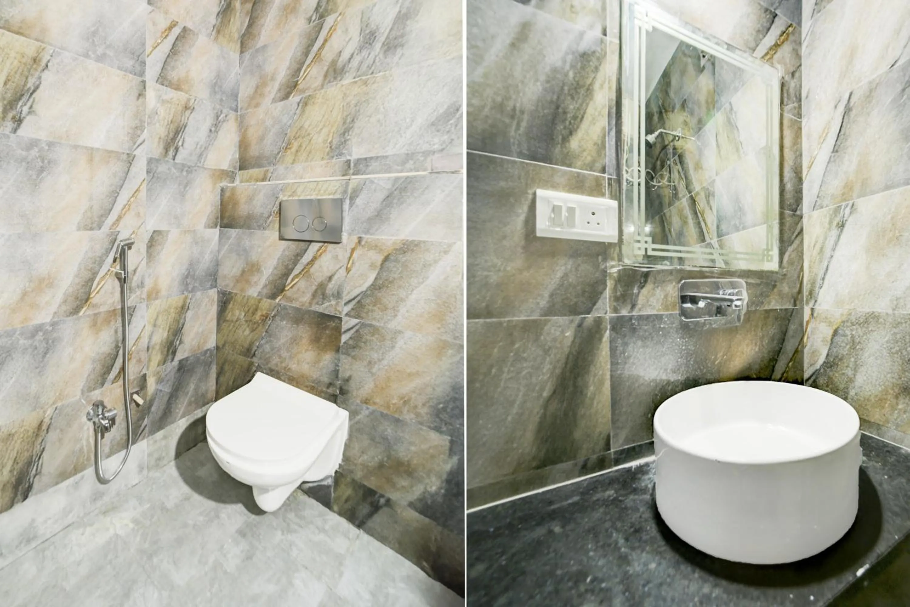 Bathroom in Collection O Shahpura Lakeview Formerly Hotel Royal Villa