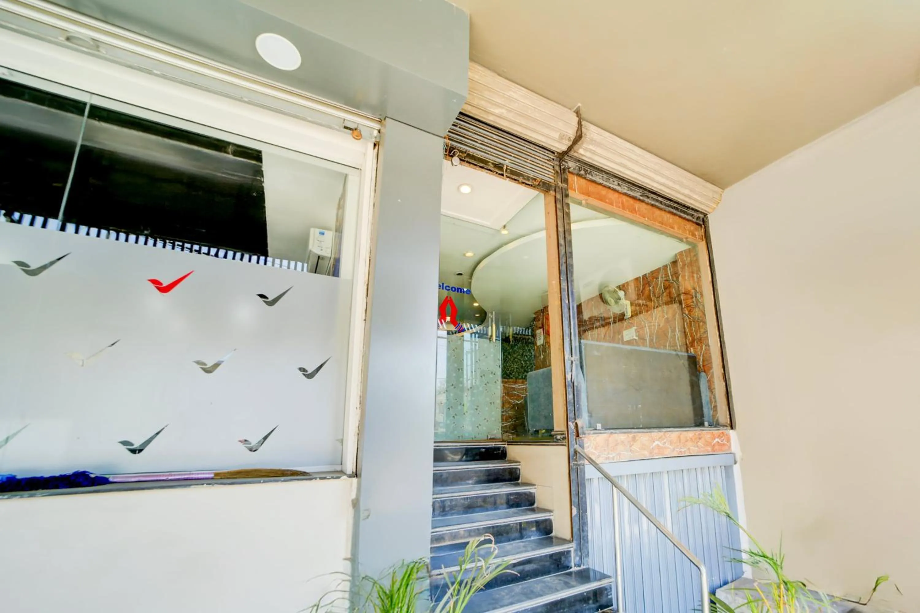 Facade/entrance in Collection O Shahpura Lakeview Formerly Hotel Royal Villa