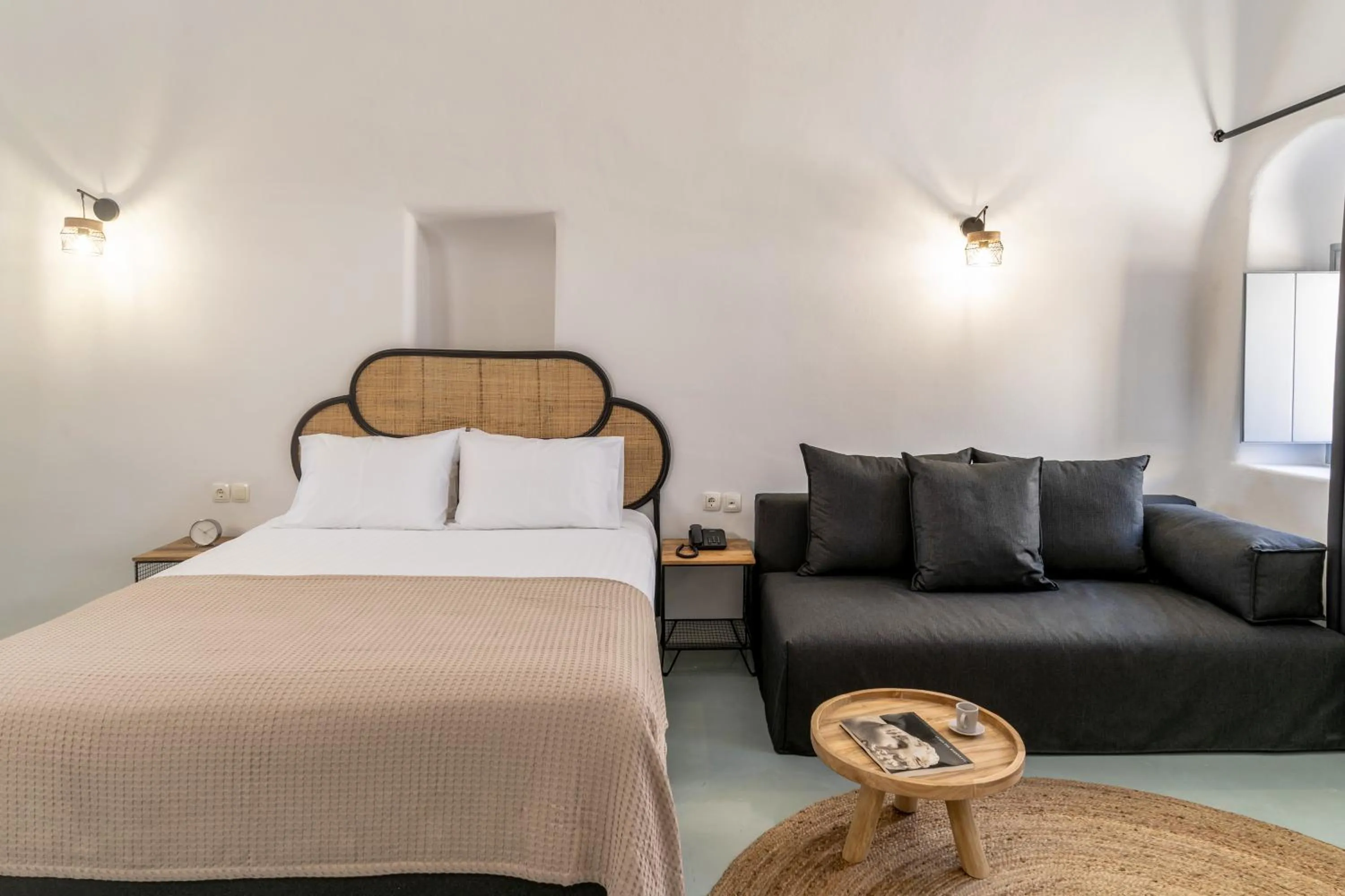 Bedroom in Evanthia Best View Thirassia Island Hotel