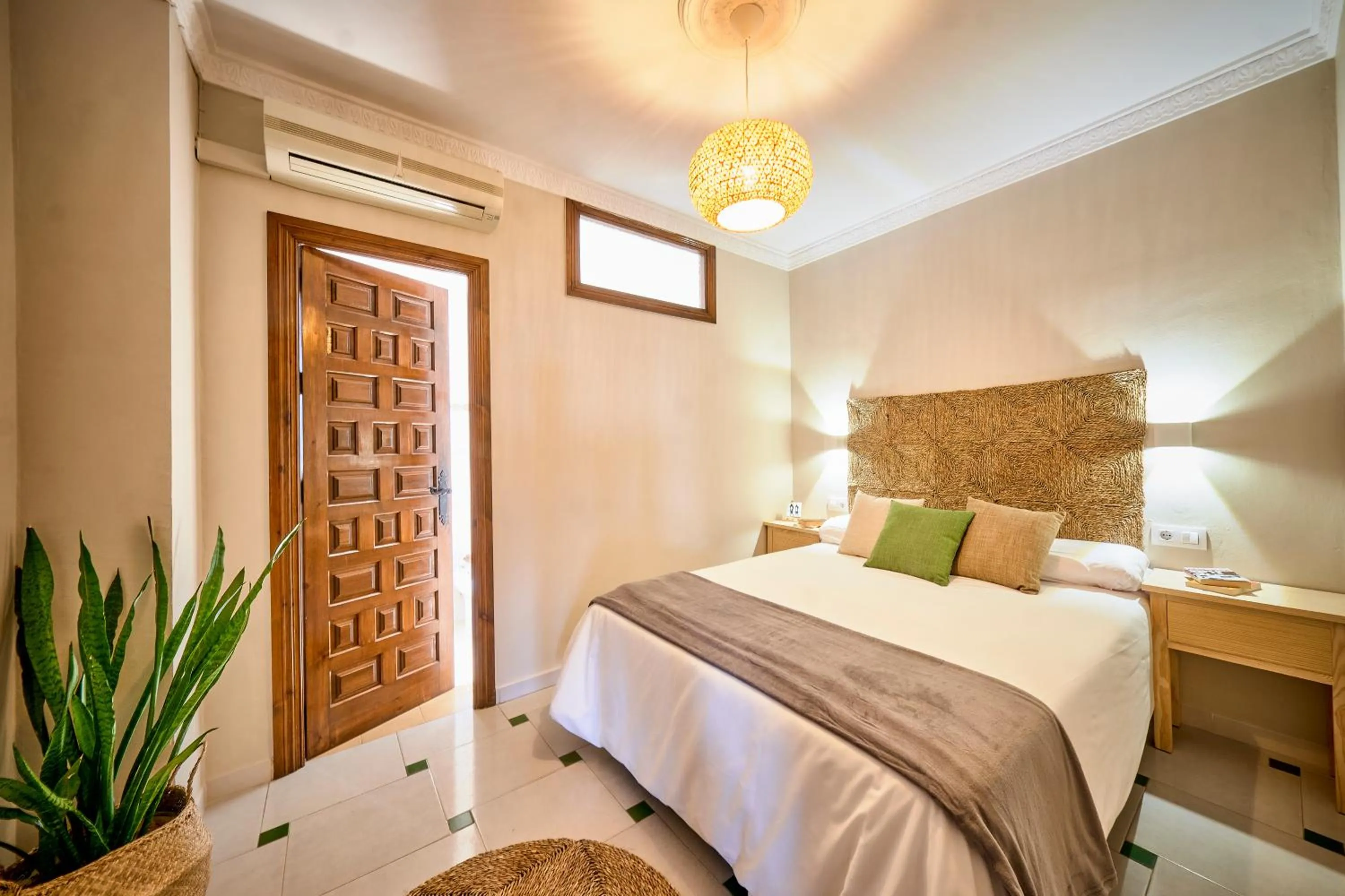 Bed in La Posada Hospedería