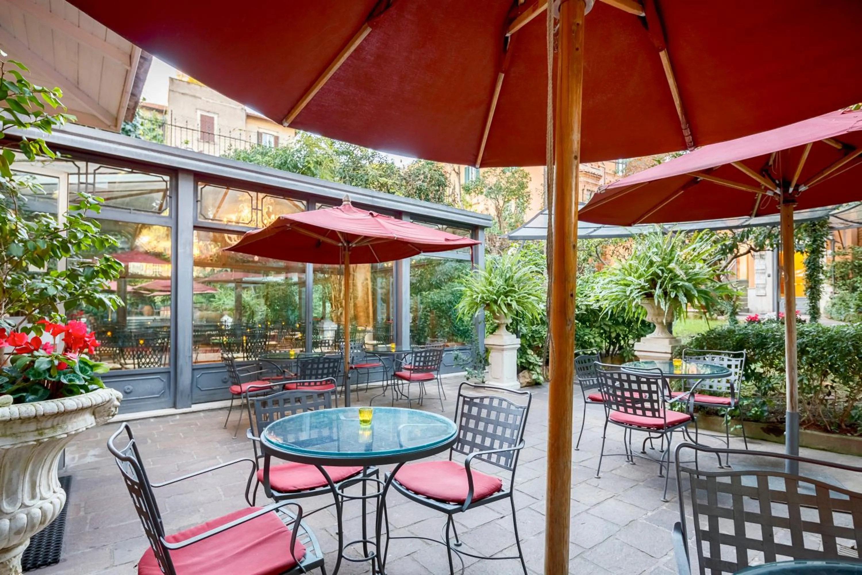 Patio in Hotel Villa San Pio