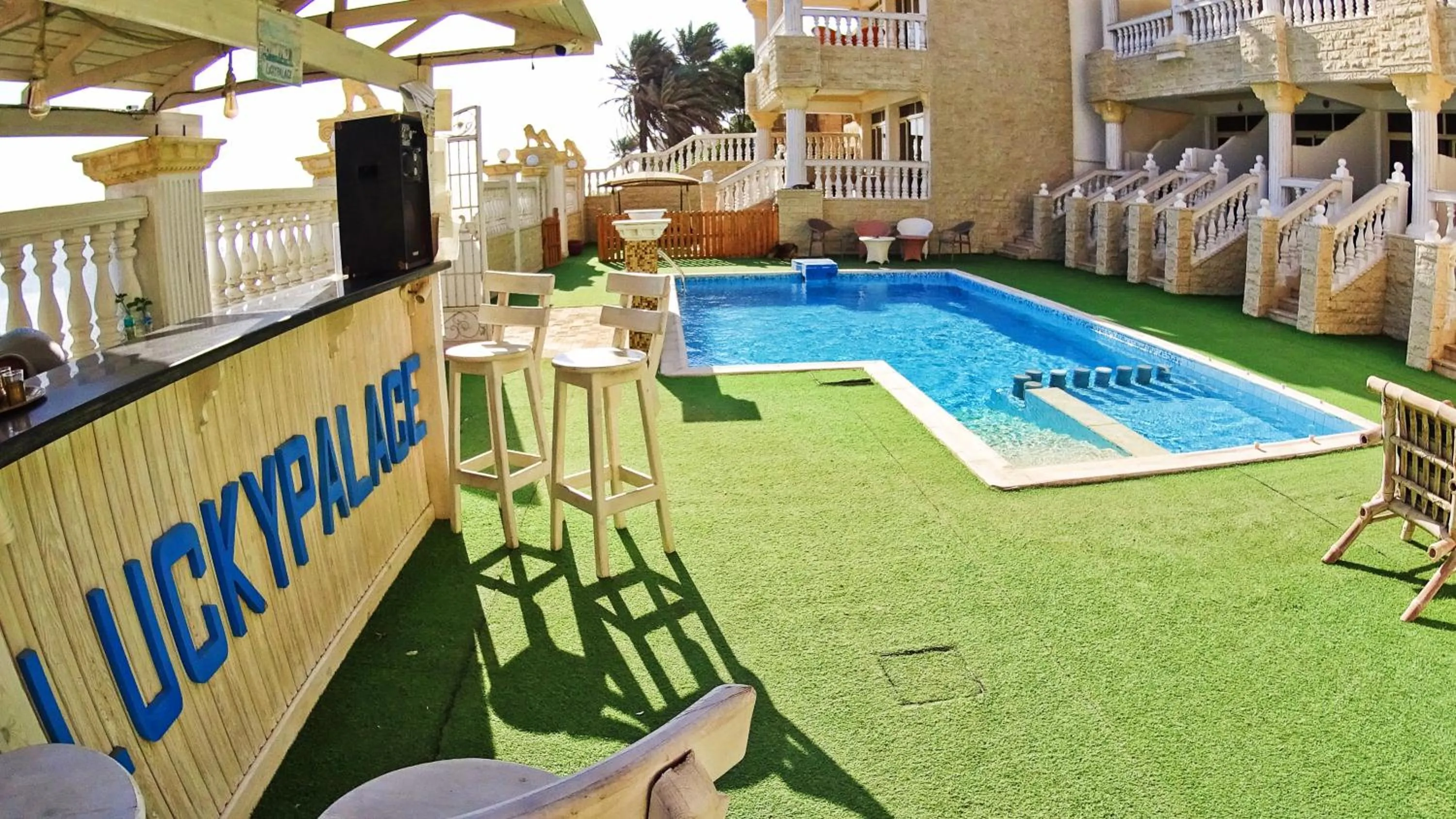 Swimming pool in Lucky palace Dahab