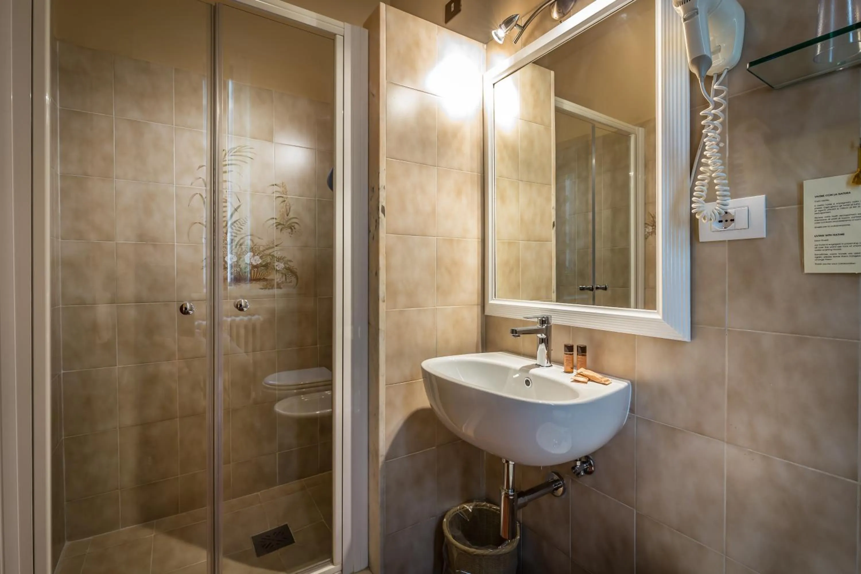 Shower in Hotel Mario's