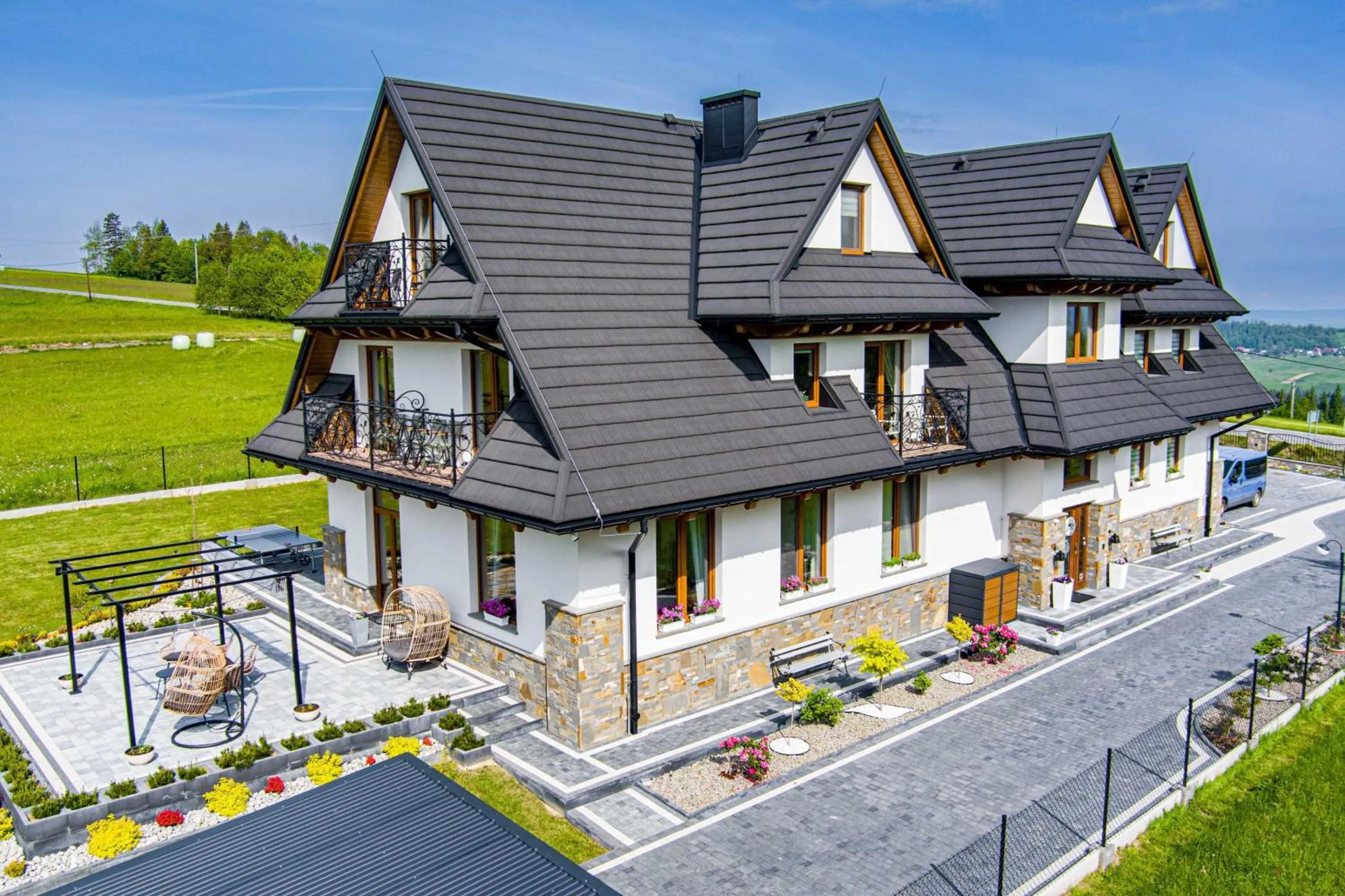 Property building in Dworek nad Jałowcami z Jacuzzi