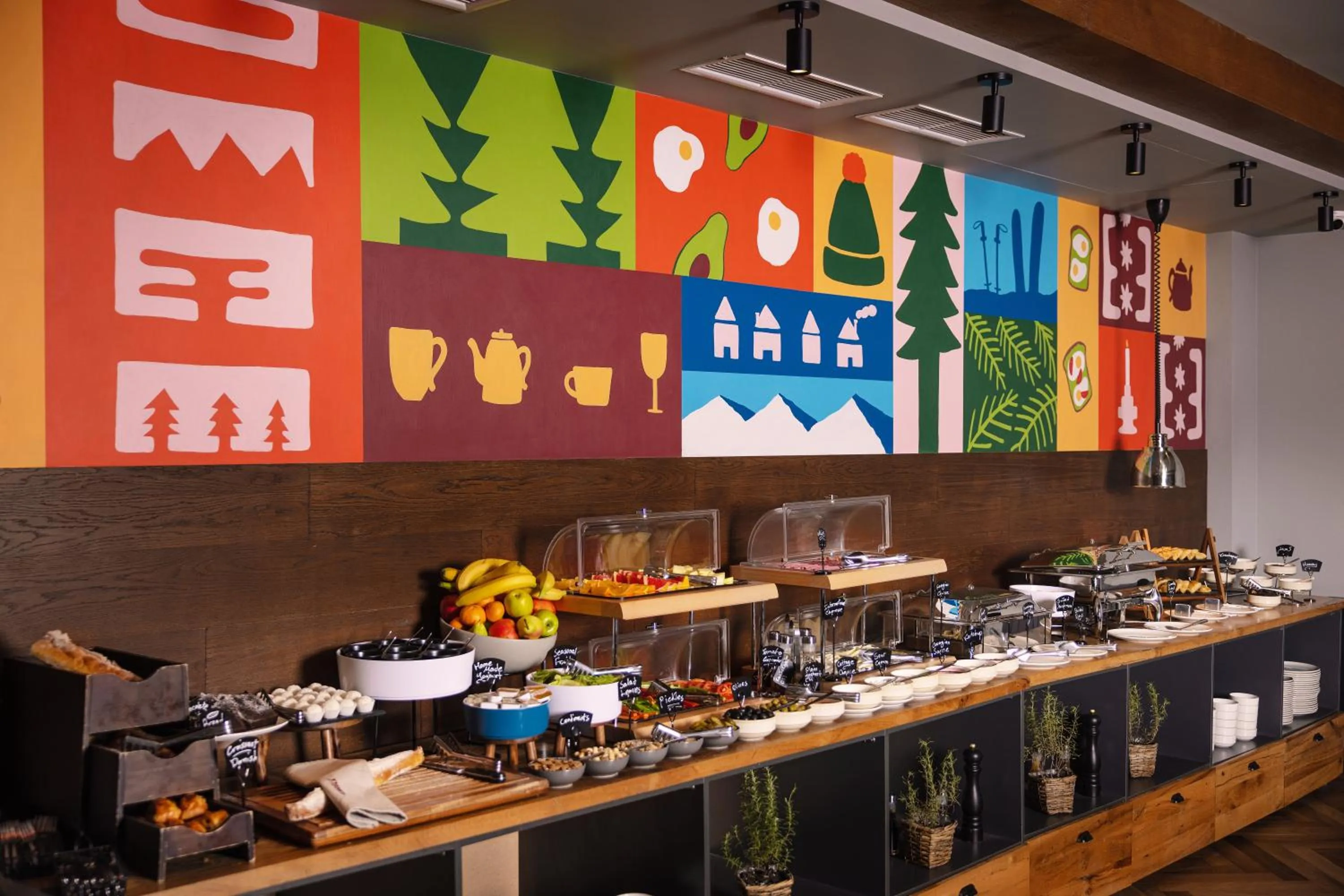 Buffet breakfast in Dialog Kokhta