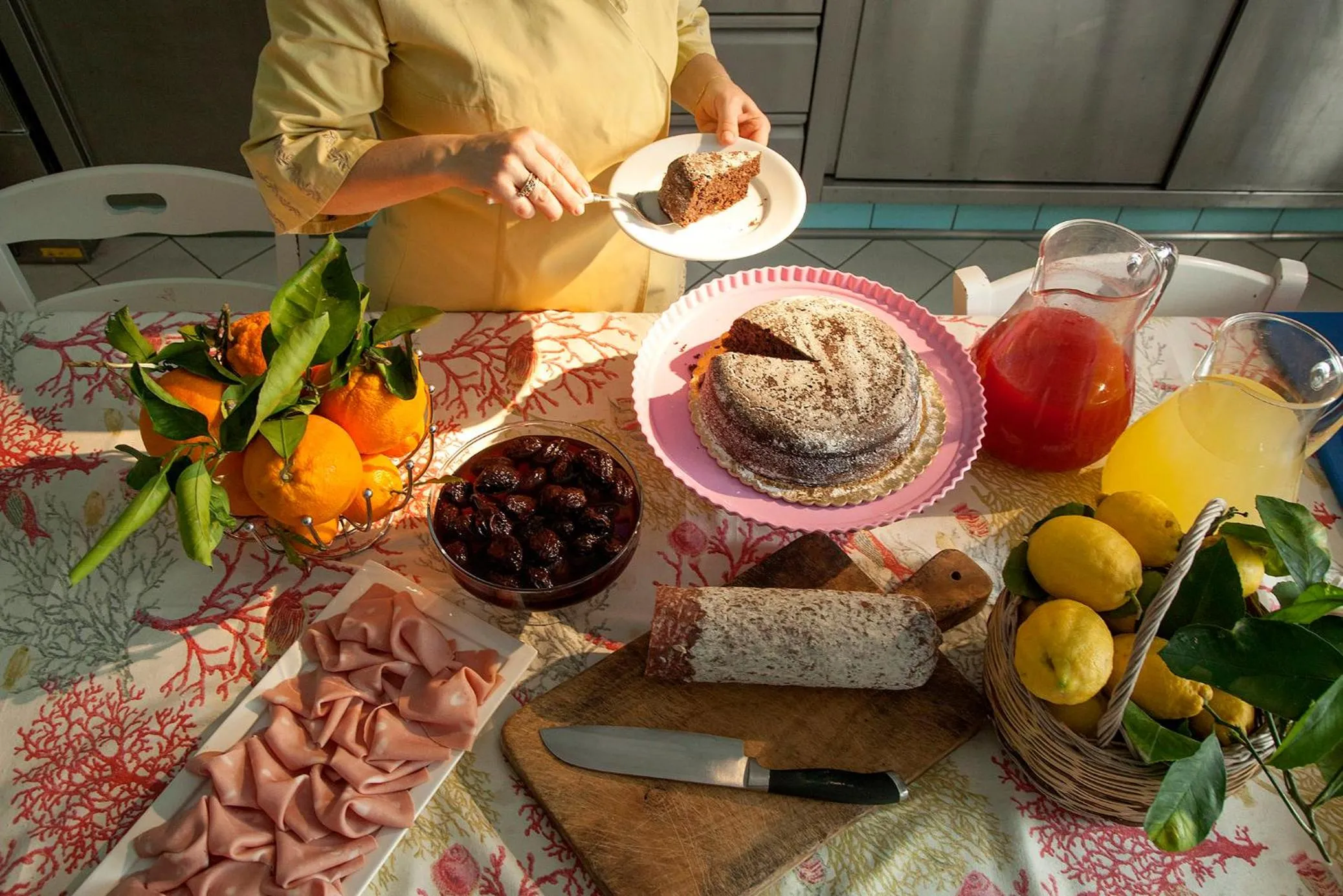 Food and drinks in Hotel Del Corso