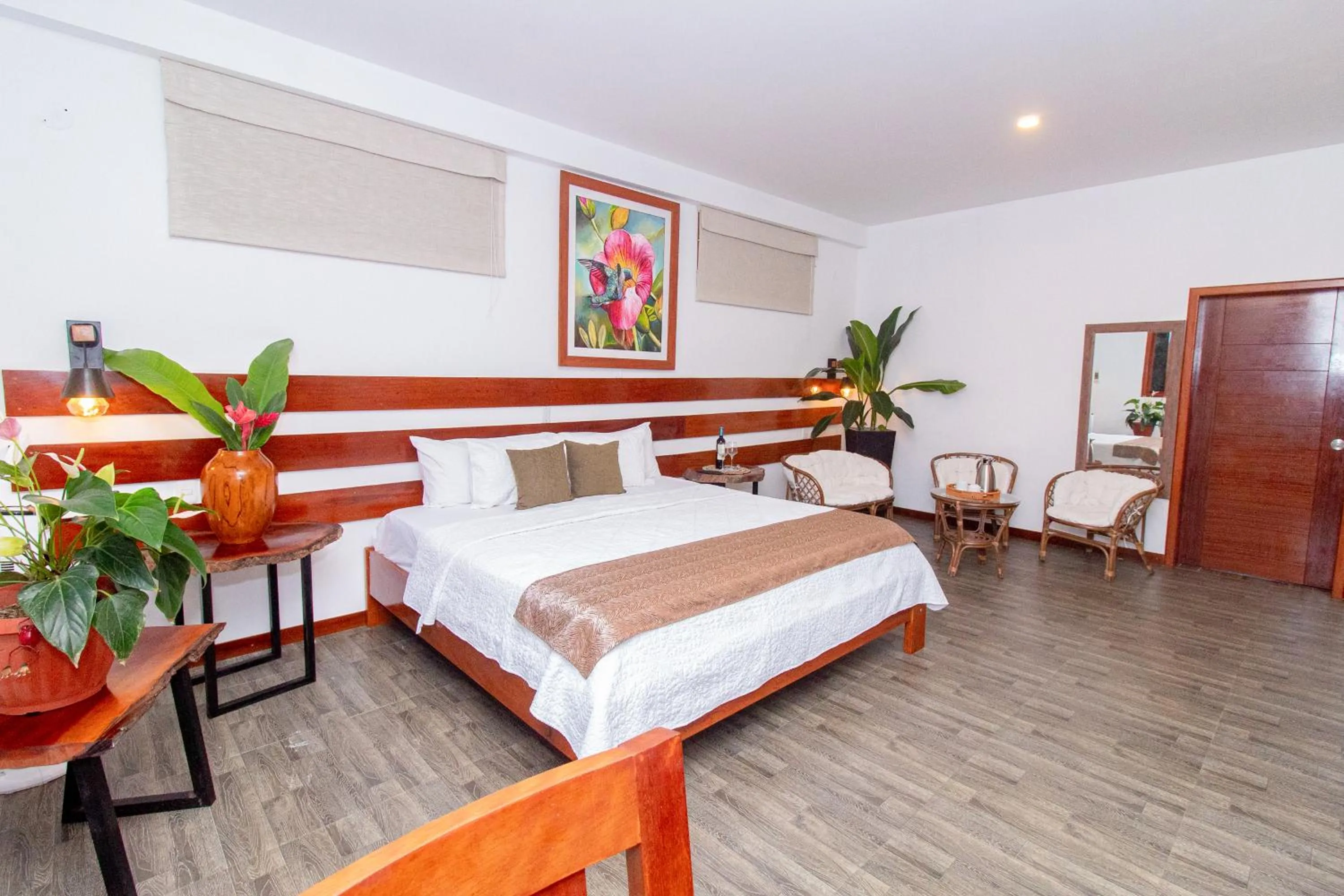 Bed in Villa Lu Amazon Ecolodge