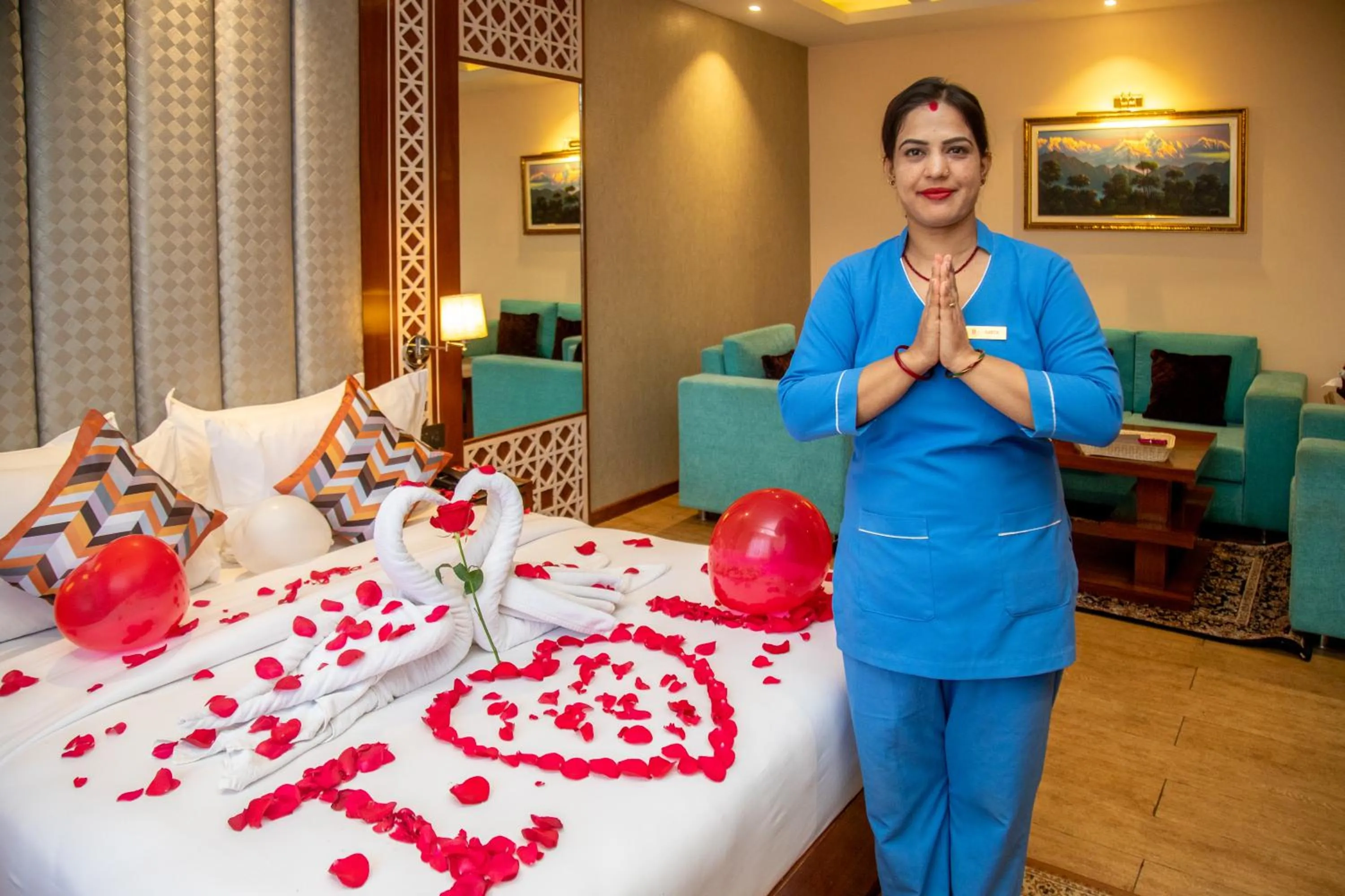 Bed in Dream International Hotel