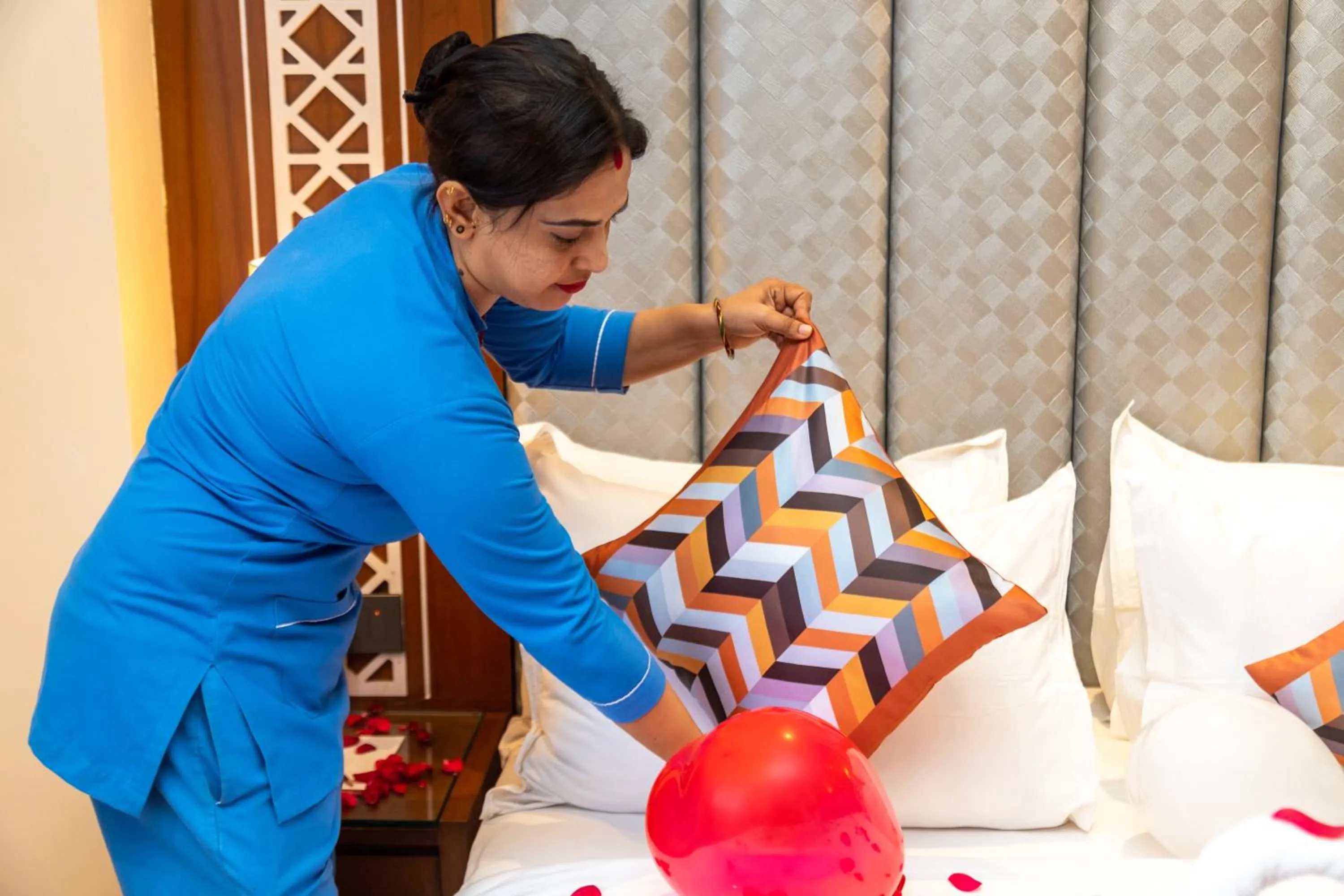 Bed in Dream International Hotel