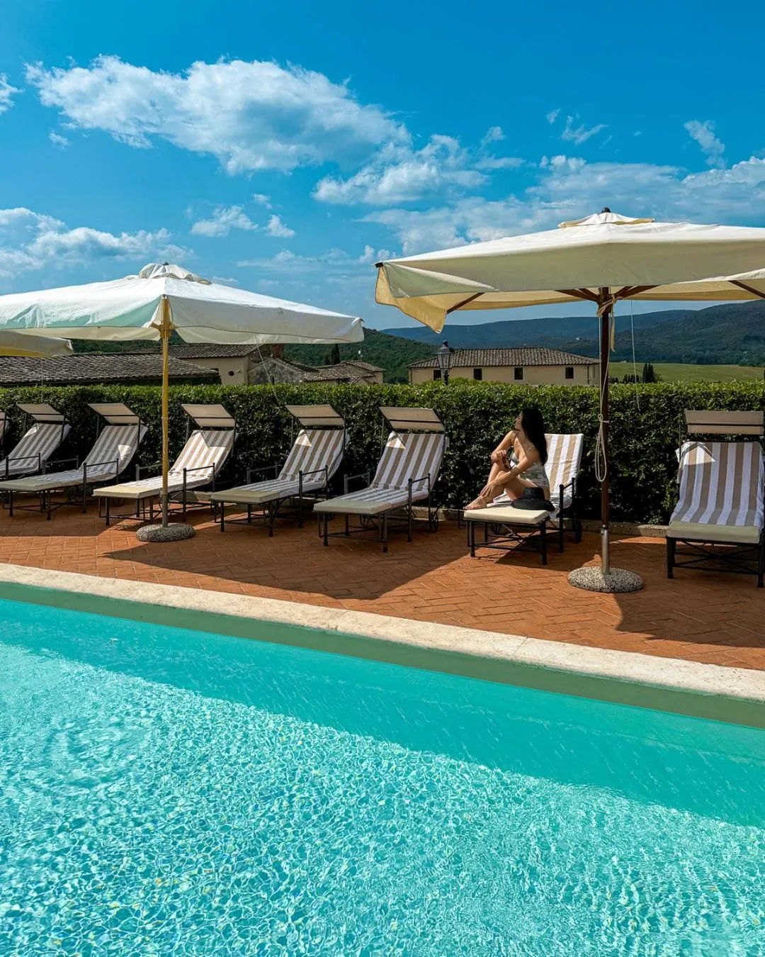 Swimming pool in La Bagnaia Golf Resort