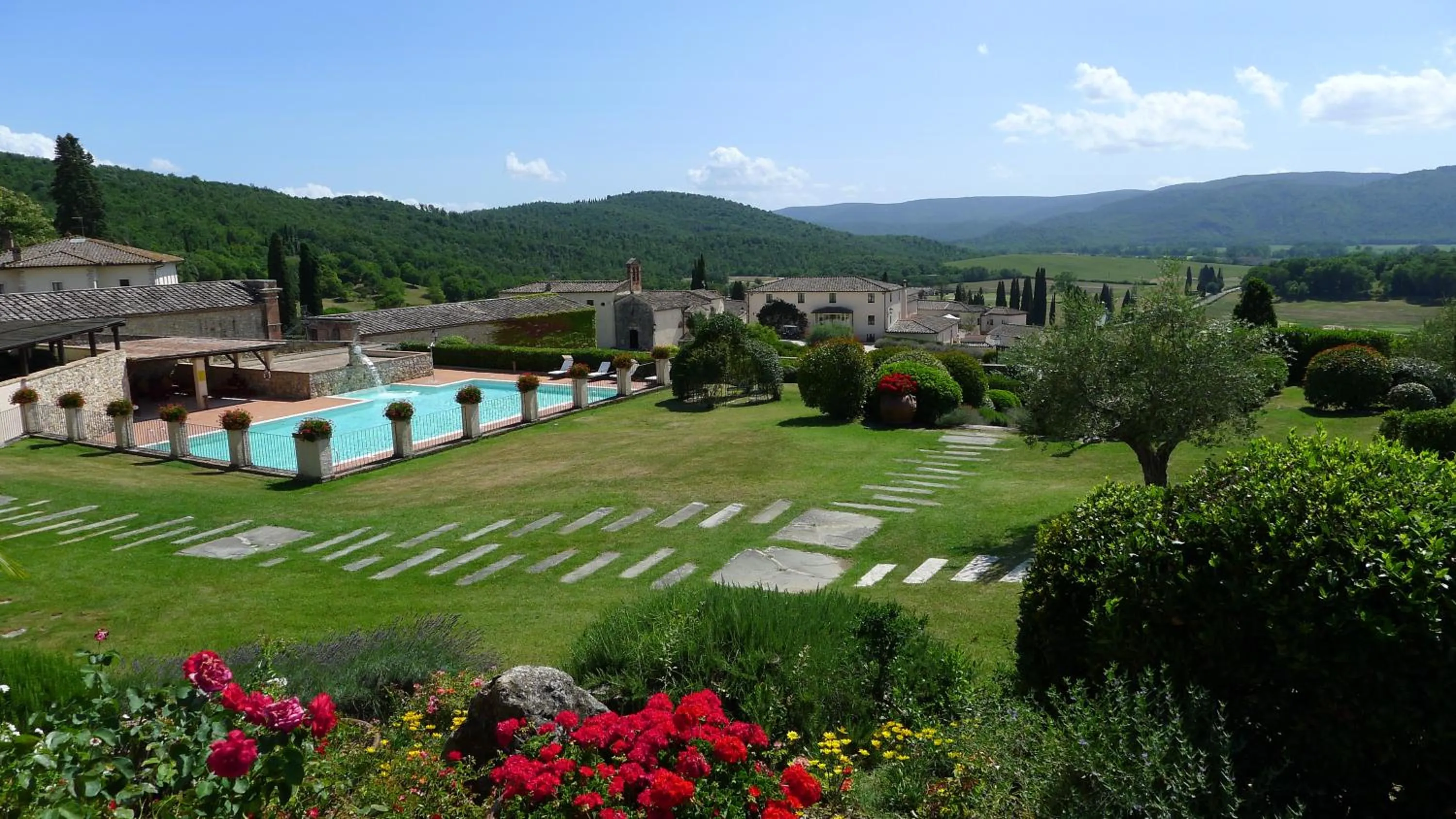 Garden in La Bagnaia Golf Resort