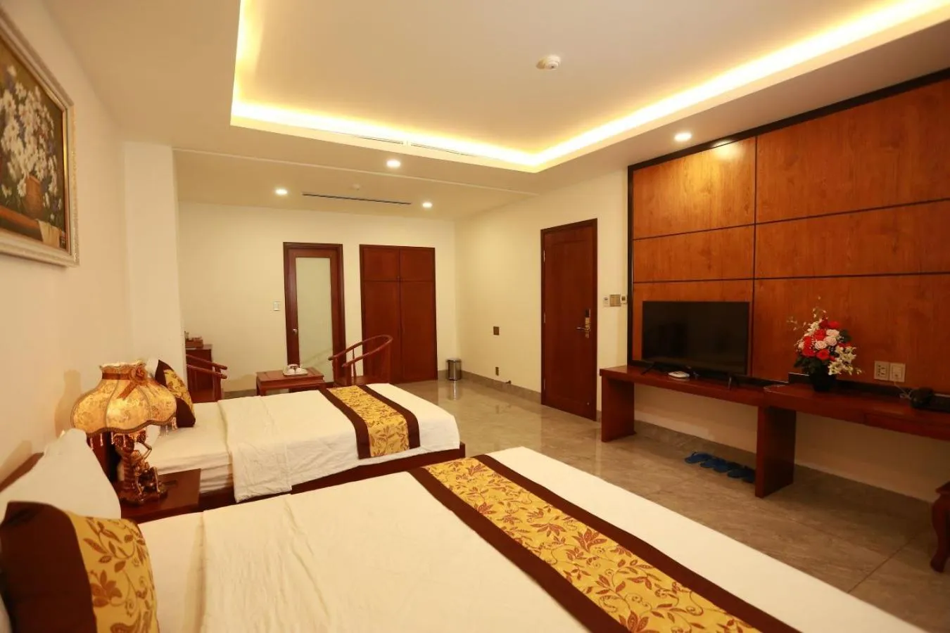 Bed in THANH TAI HOTEL 2