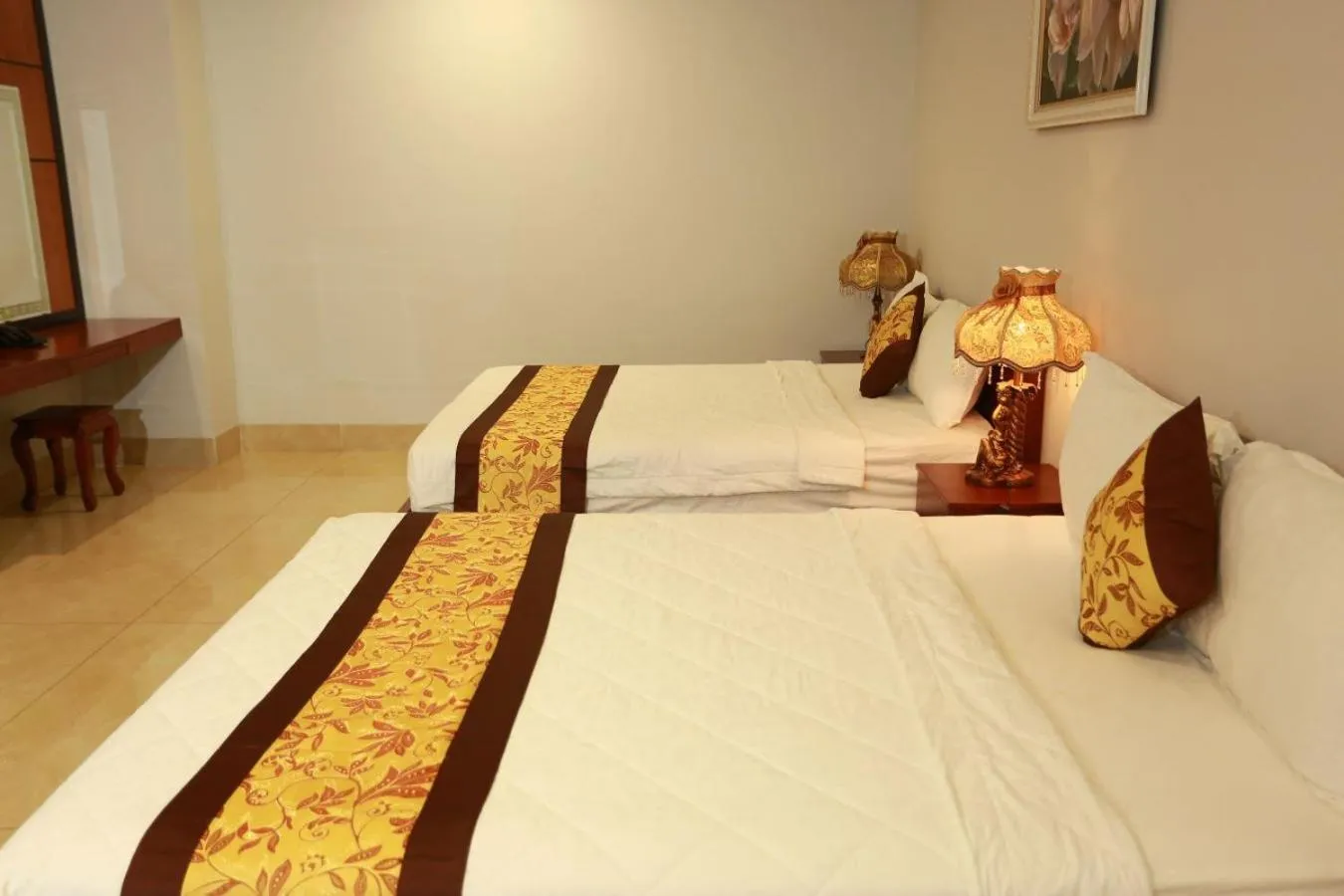 Bed in THANH TAI HOTEL 2