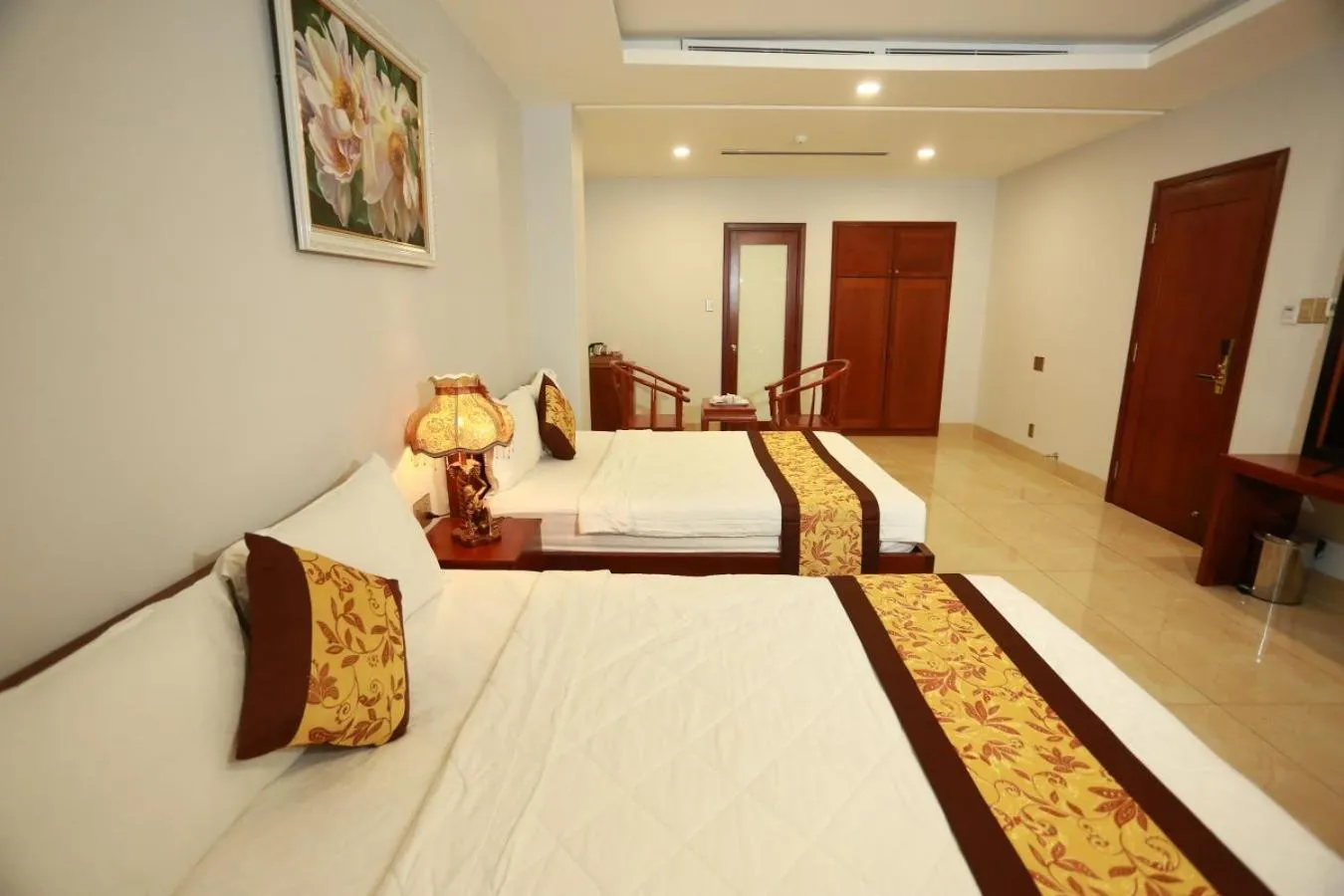 Bed in THANH TAI HOTEL 2