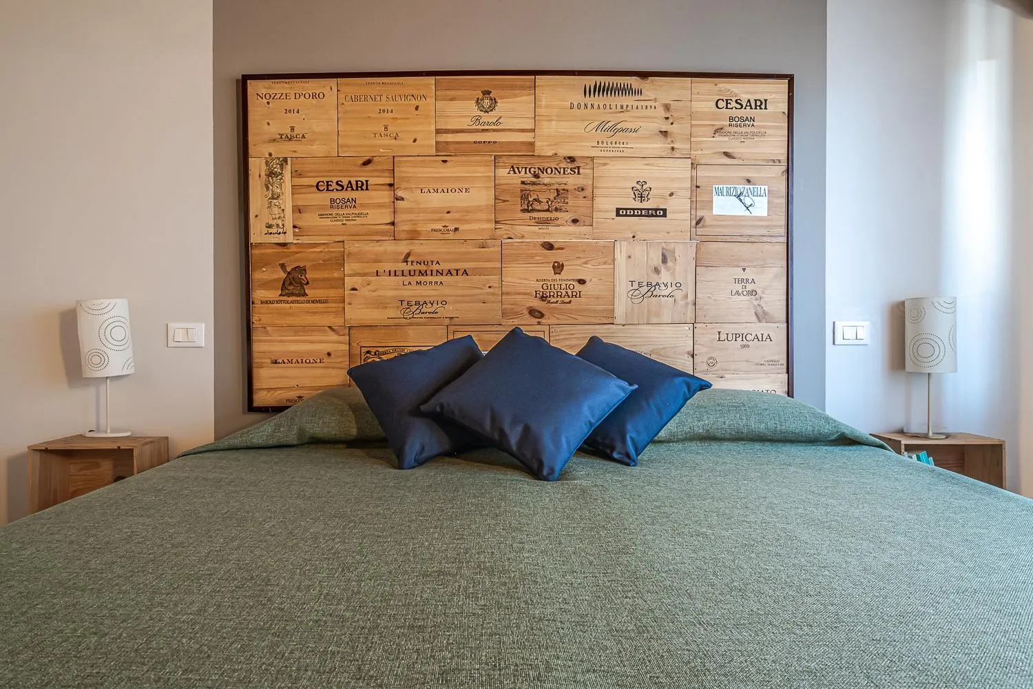 Decorative detail, Bed in Hotel Noce