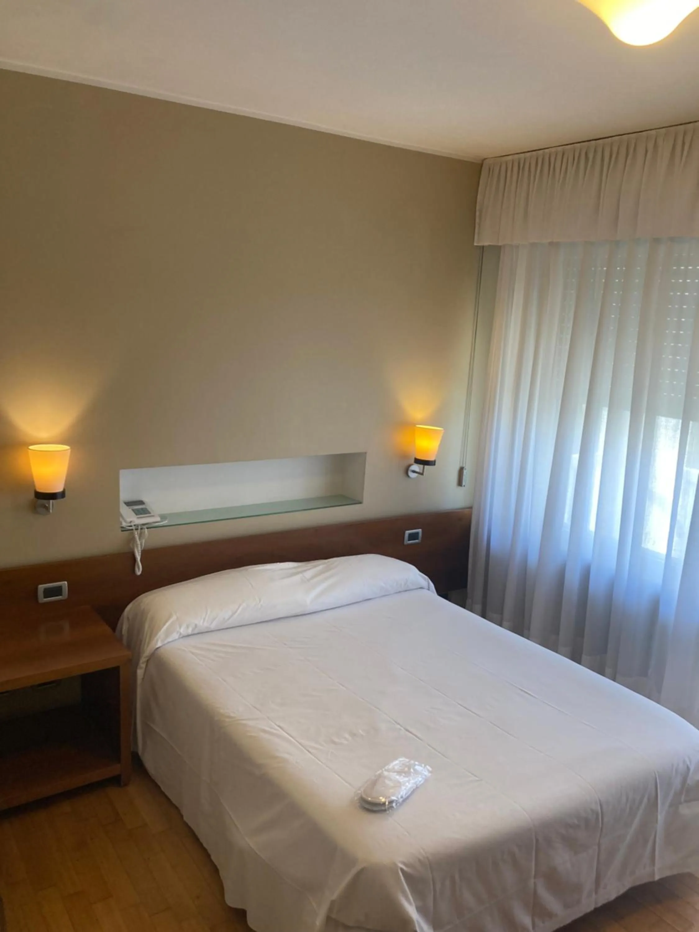 Bed in Hotel Ghironi