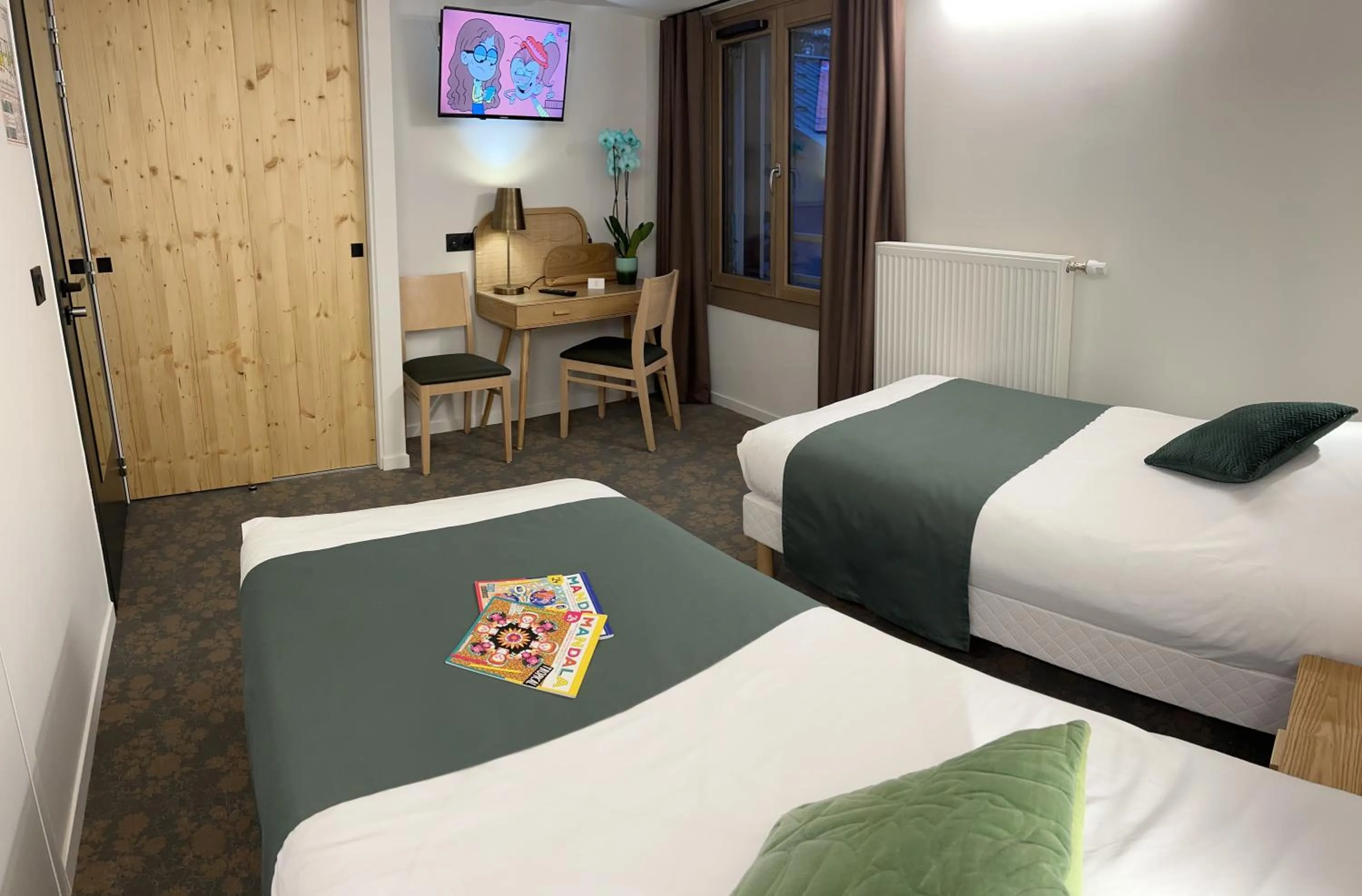 Bed in Village de vacances Fleurs et Neige