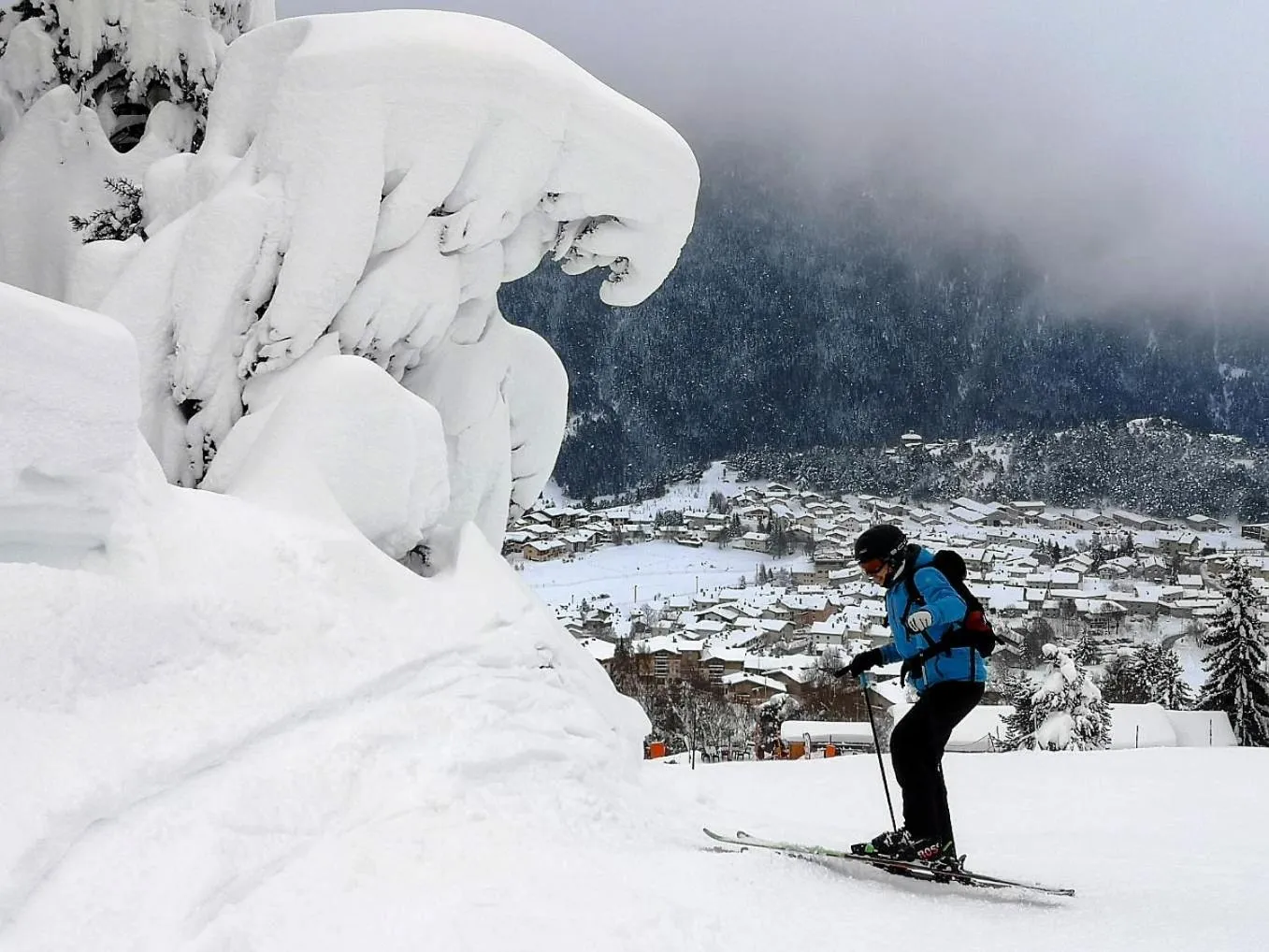 Winter in Village de vacances Fleurs et Neige