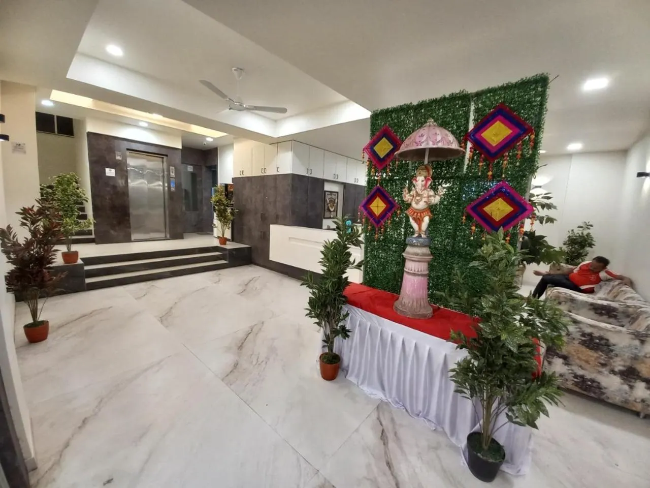 Lobby or reception in Hotel O2 Sangli