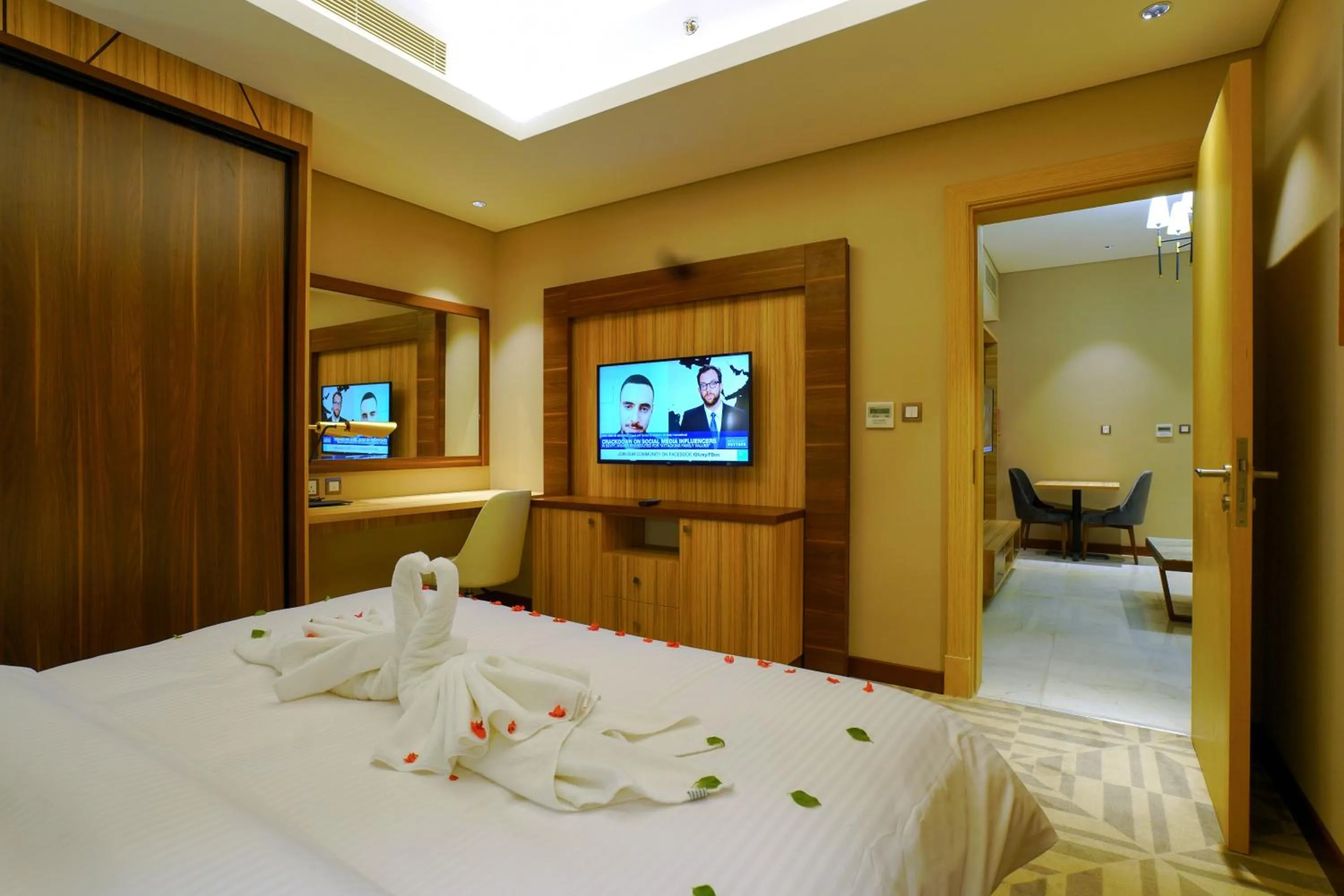 Bed in Al Aseel Hotel