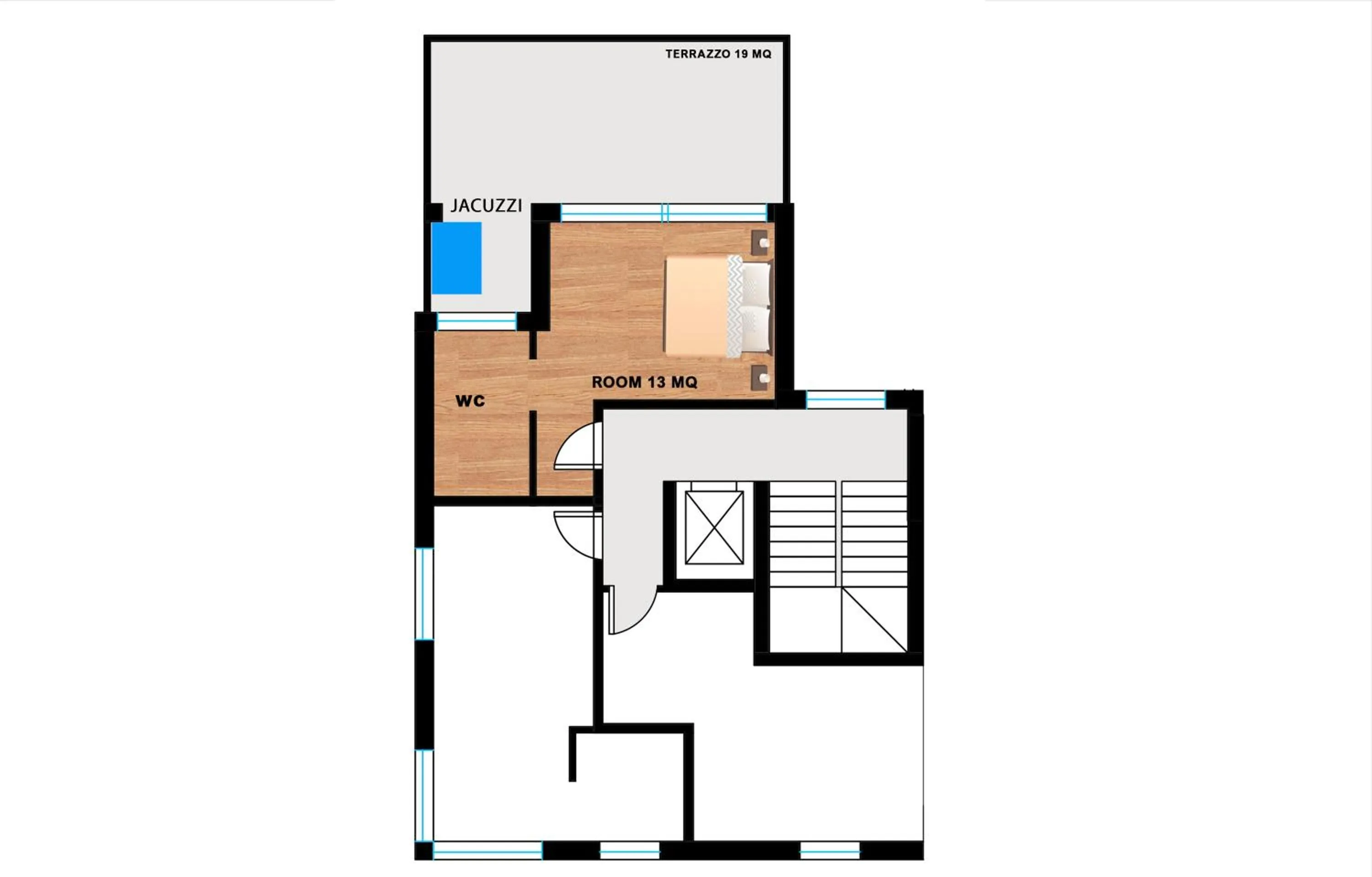 Floor plan in Luxury B&B La Riserva Dannunziana