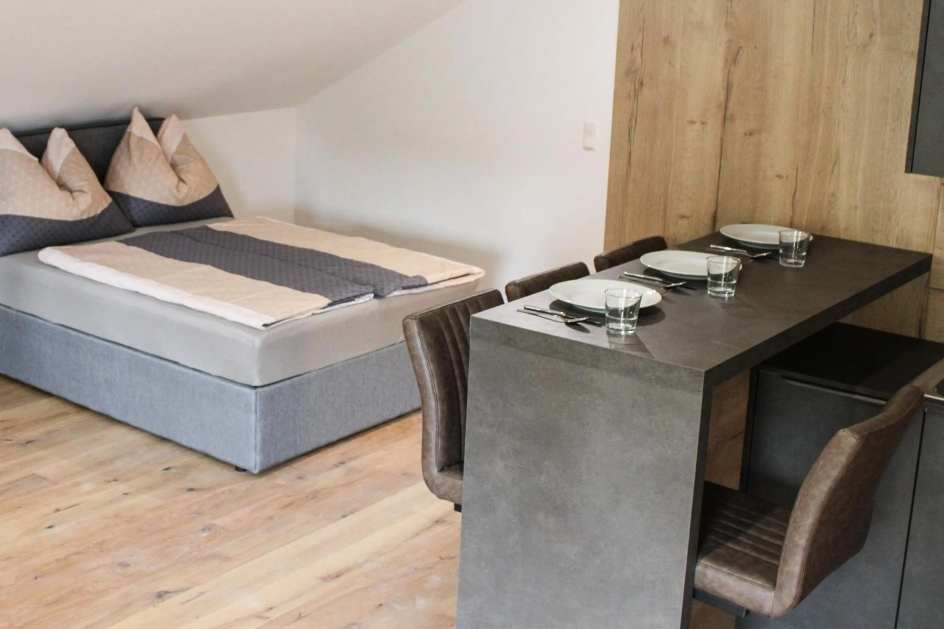 Kitchen or kitchenette, Bed in Rittertal