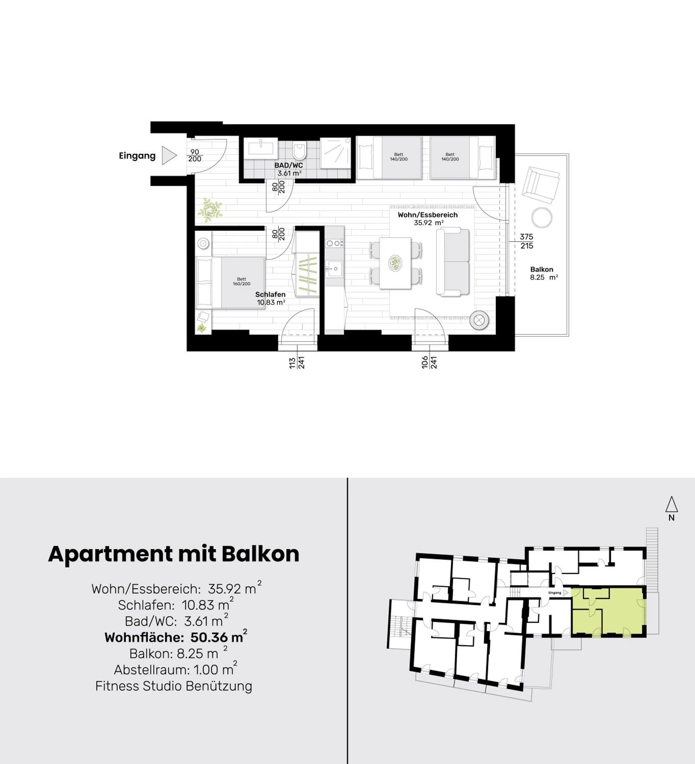 Floor plan in Rittertal