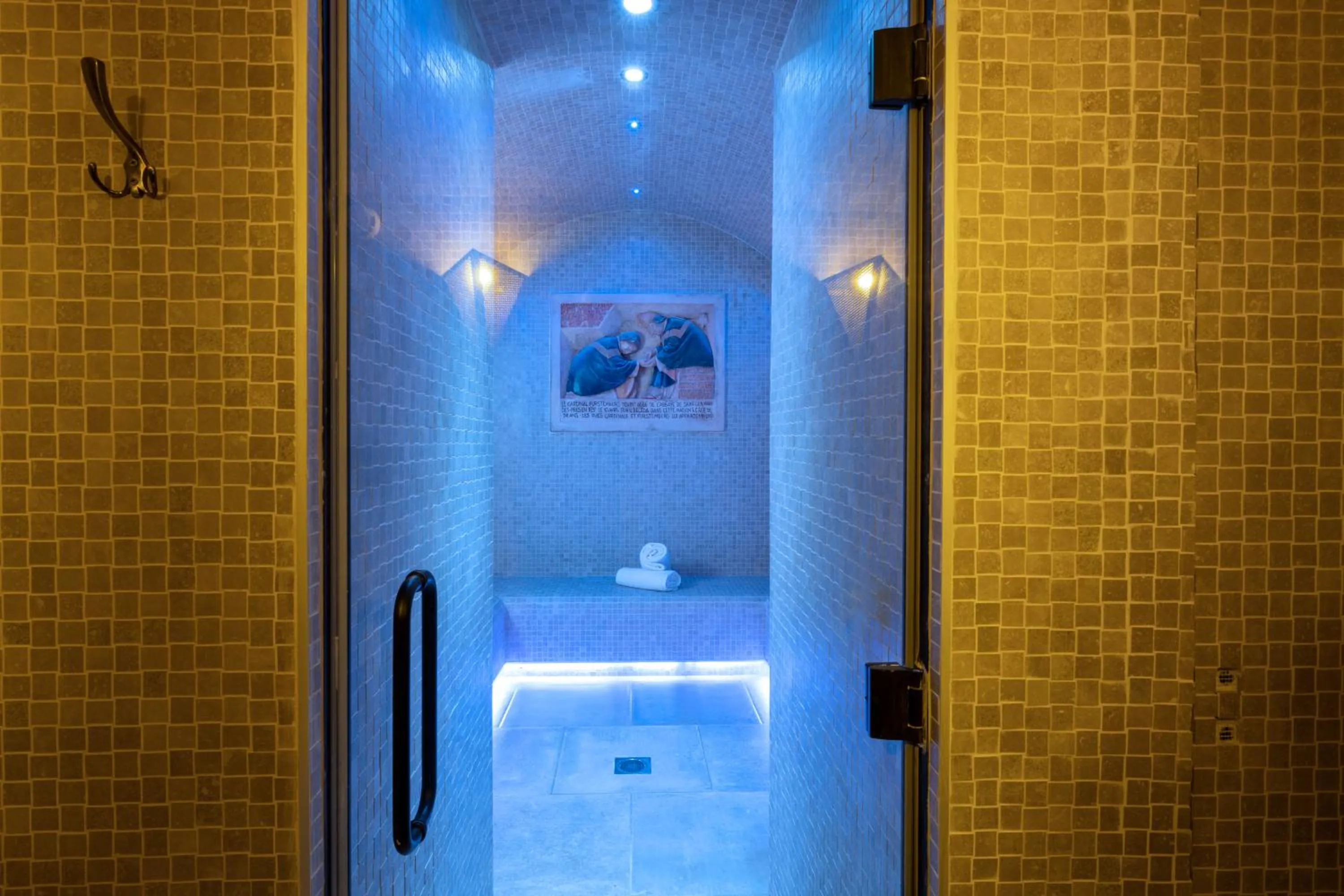 Steam room in Maison Cardinal Furstemberg