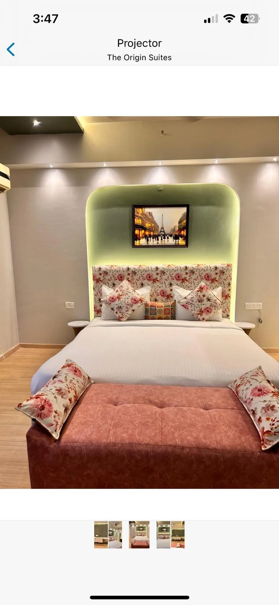 Bed in The Origin Suites DLF MY PAD