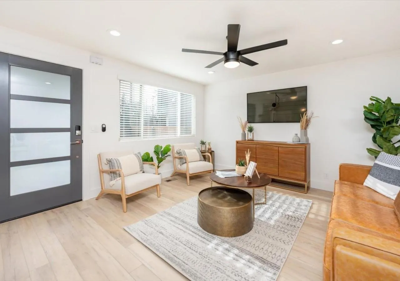 TV and multimedia in Mid Century Modern Boise-River Bungalow w/ Hot Tub