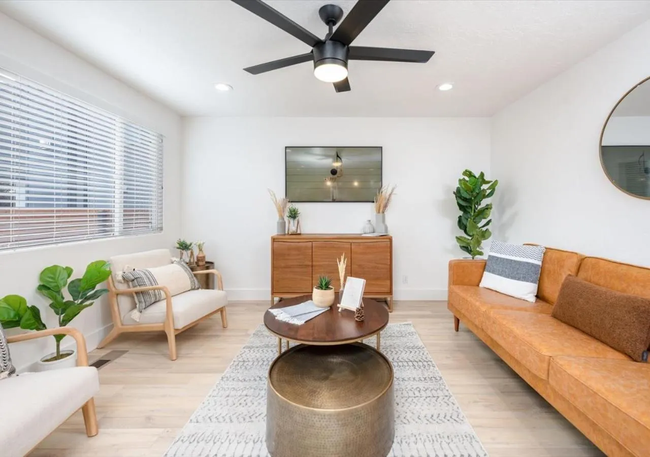 TV and multimedia in Mid Century Modern Boise-River Bungalow w/ Hot Tub