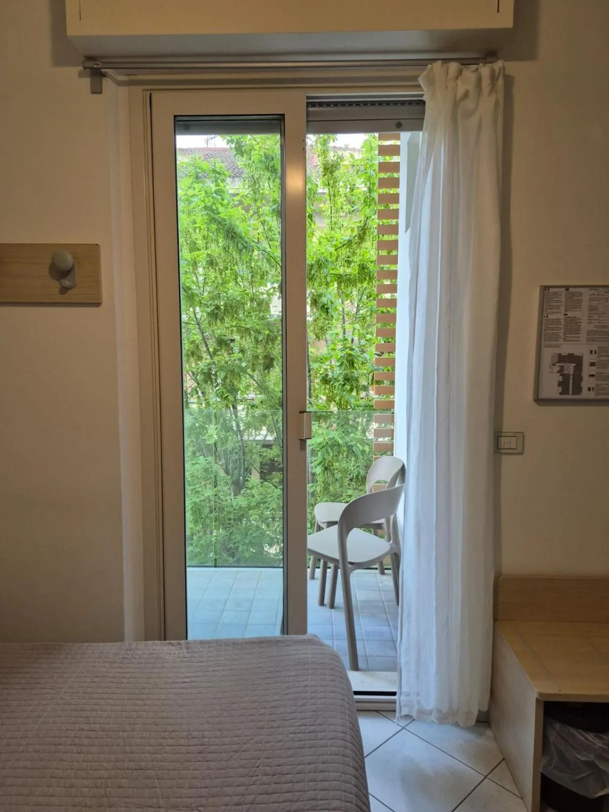 Balcony/Terrace, Bed in Hotel Romagna