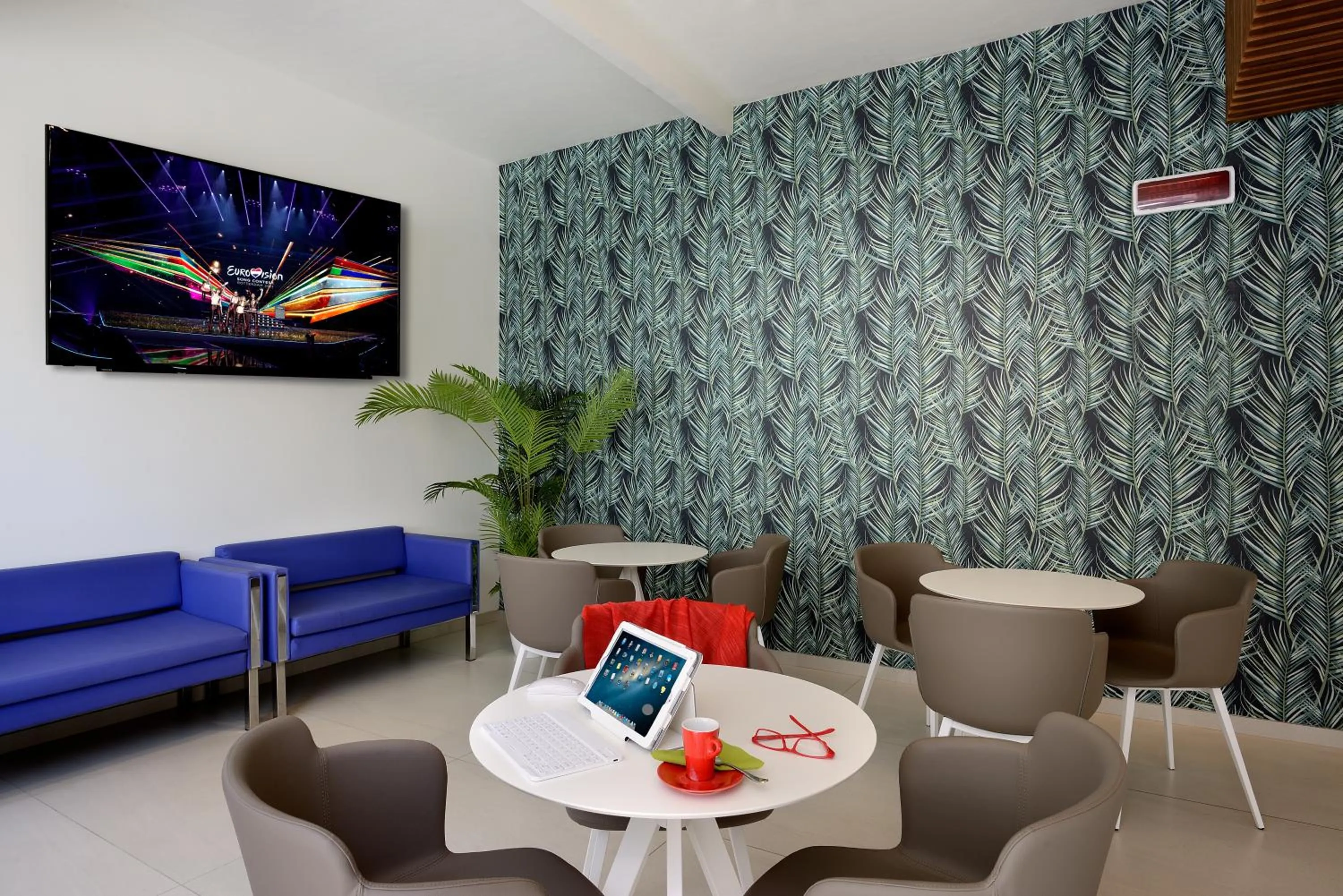 Lobby or reception in Hotel Romagna