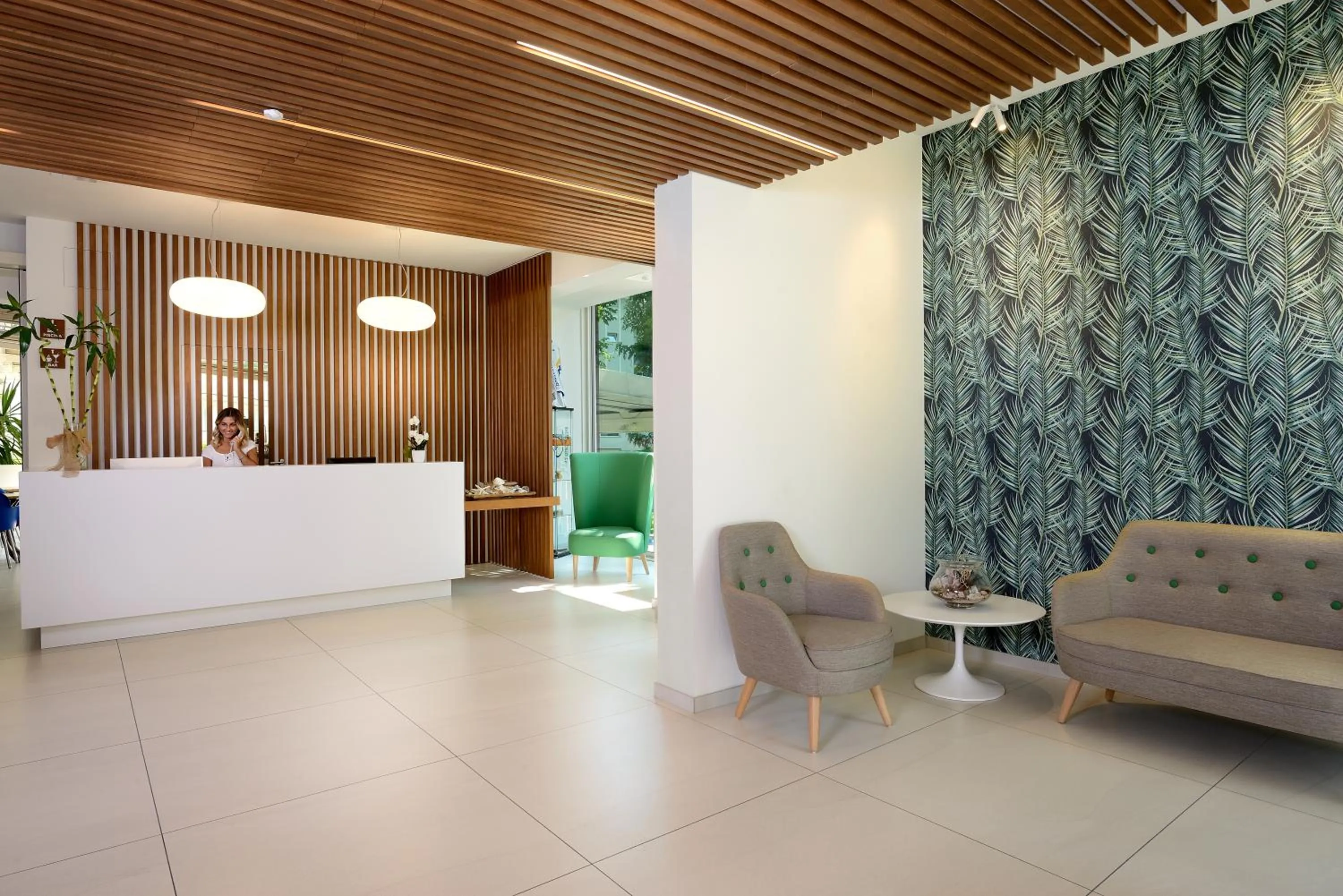 Lobby or reception in Hotel Romagna