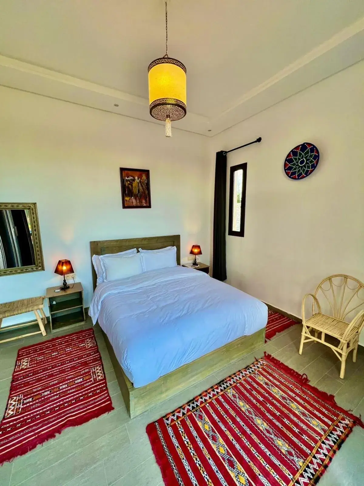 Shower, Bed in Dar Ayman Essaouira Shower, Bed in Dar Ayman Essaouira