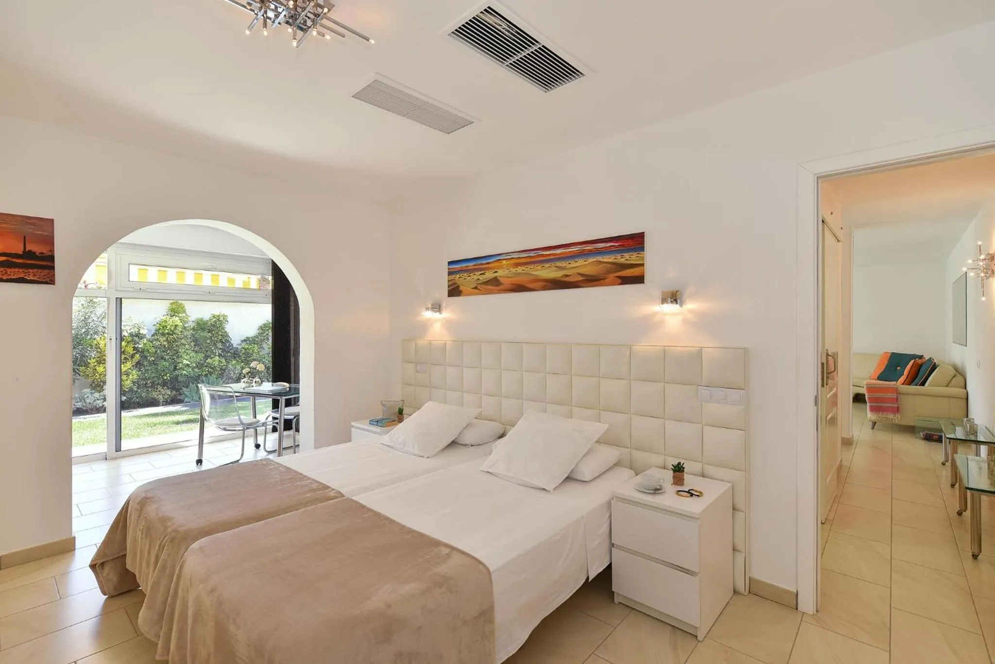 Bedroom, Bed in Bungalow Sun Club EM259A by VillaGranCanaria