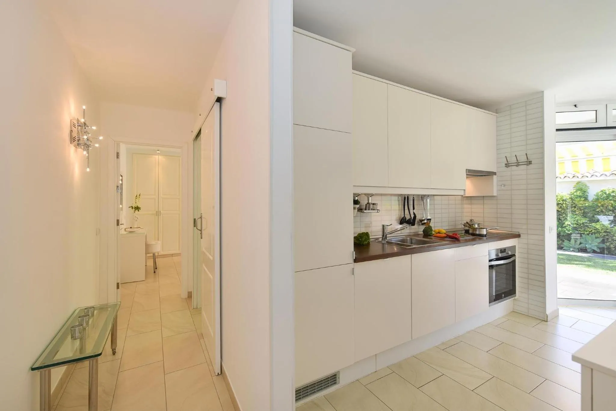 kitchen in Bungalow Sun Club EM259A by VillaGranCanaria