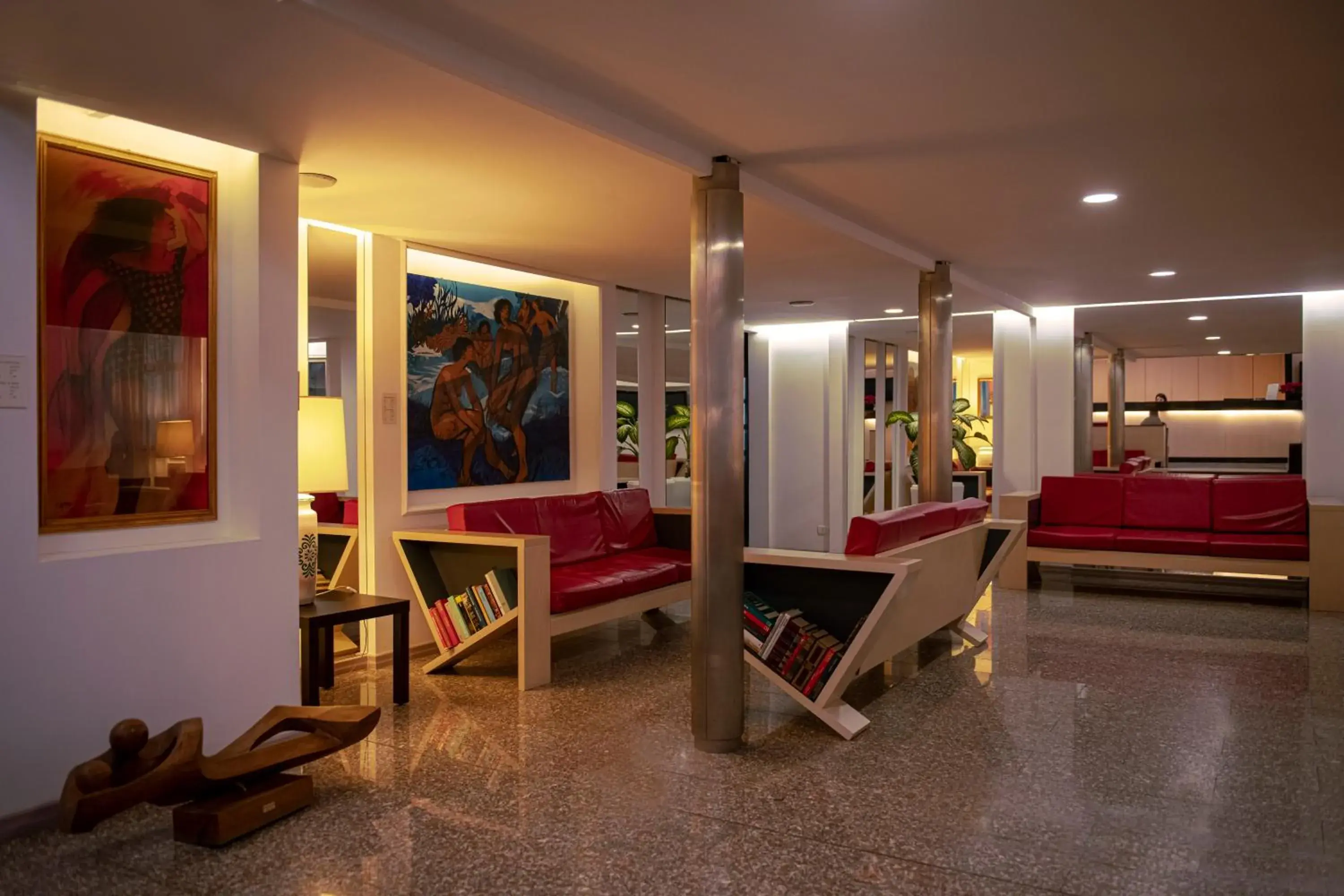 Lobby or reception, Bed in Hotel Califfo Lobby or reception, Bed in Hotel Califfo