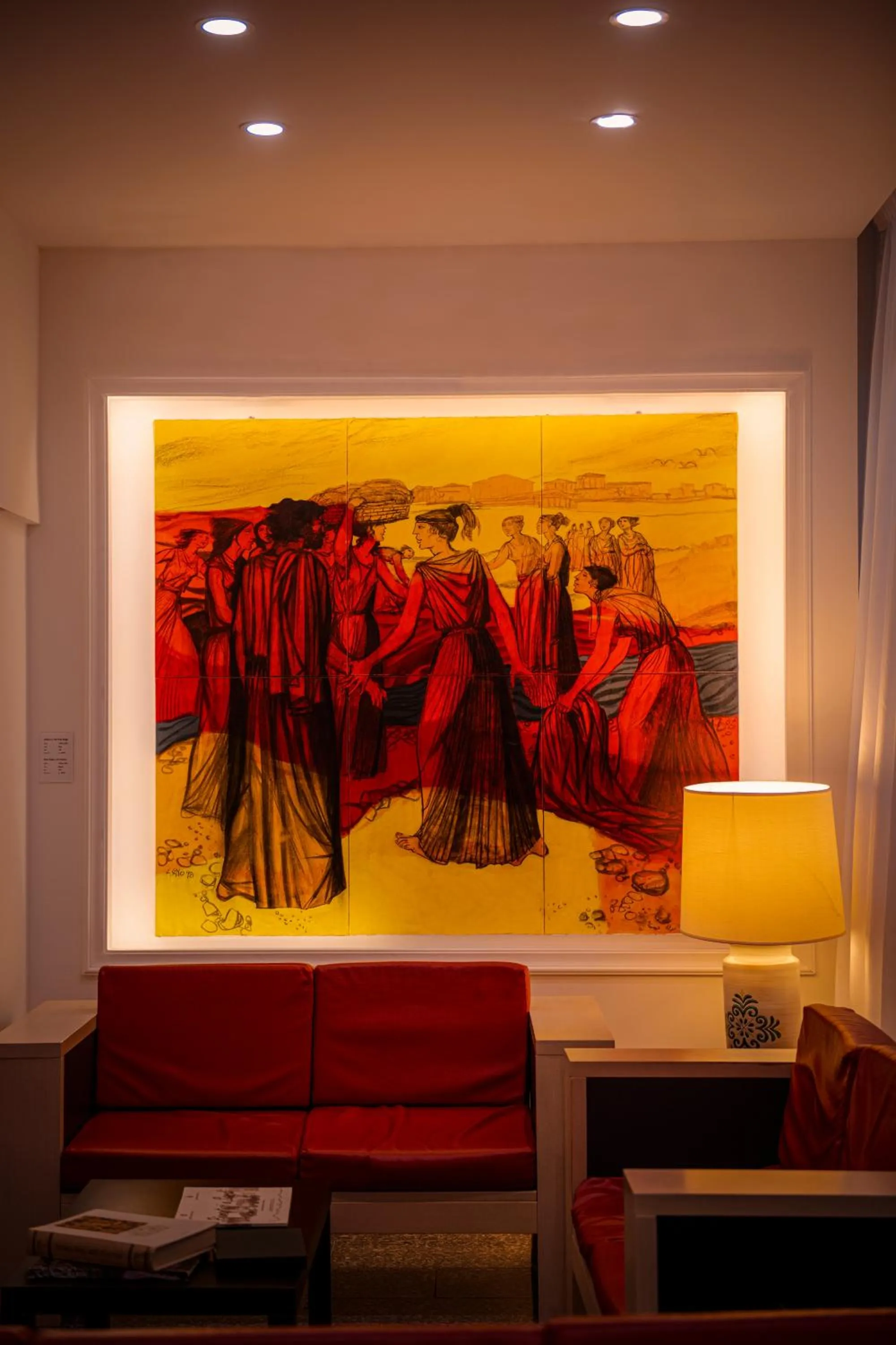 Decorative detail in Hotel Califfo