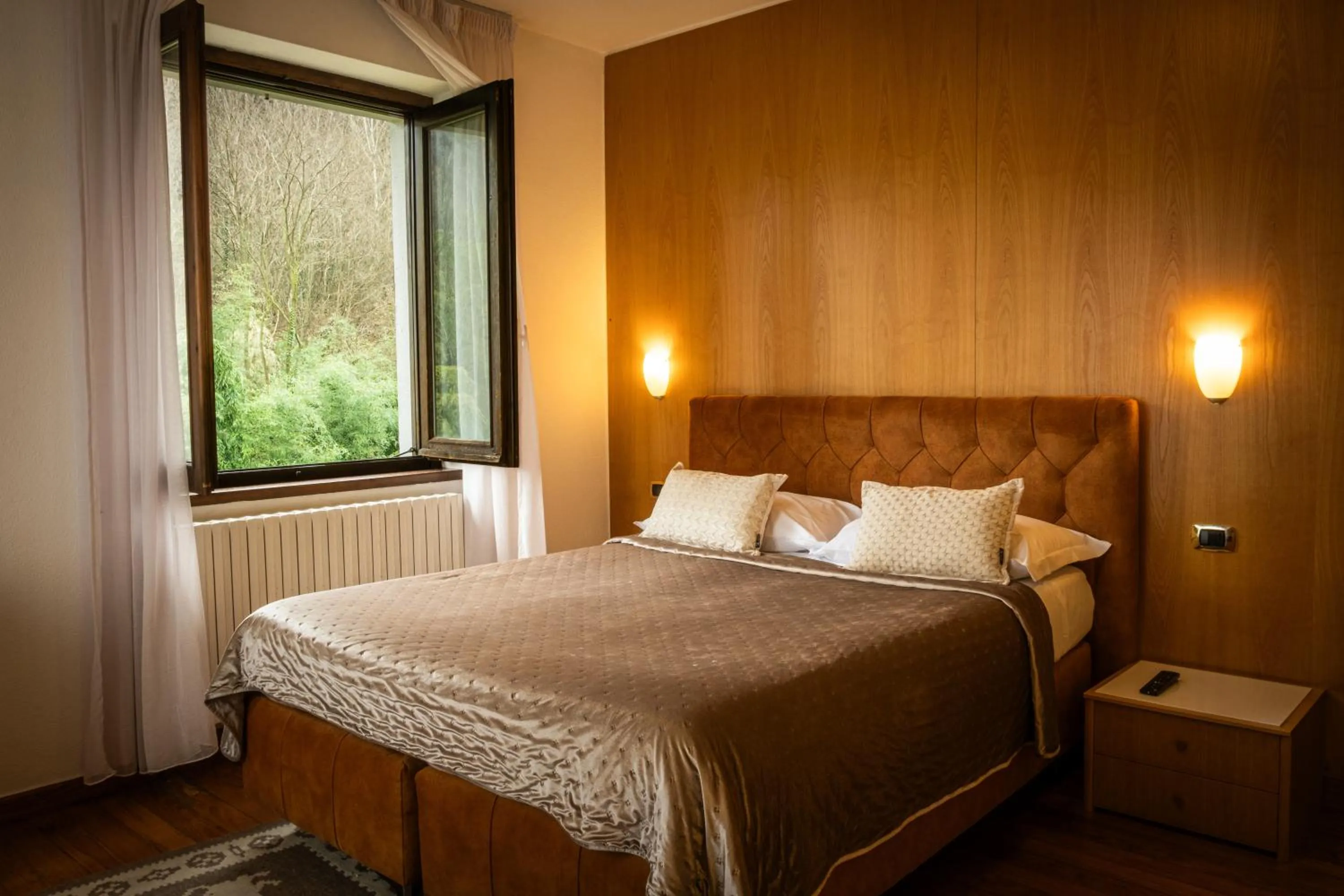 Bed in Hotel Sonenga